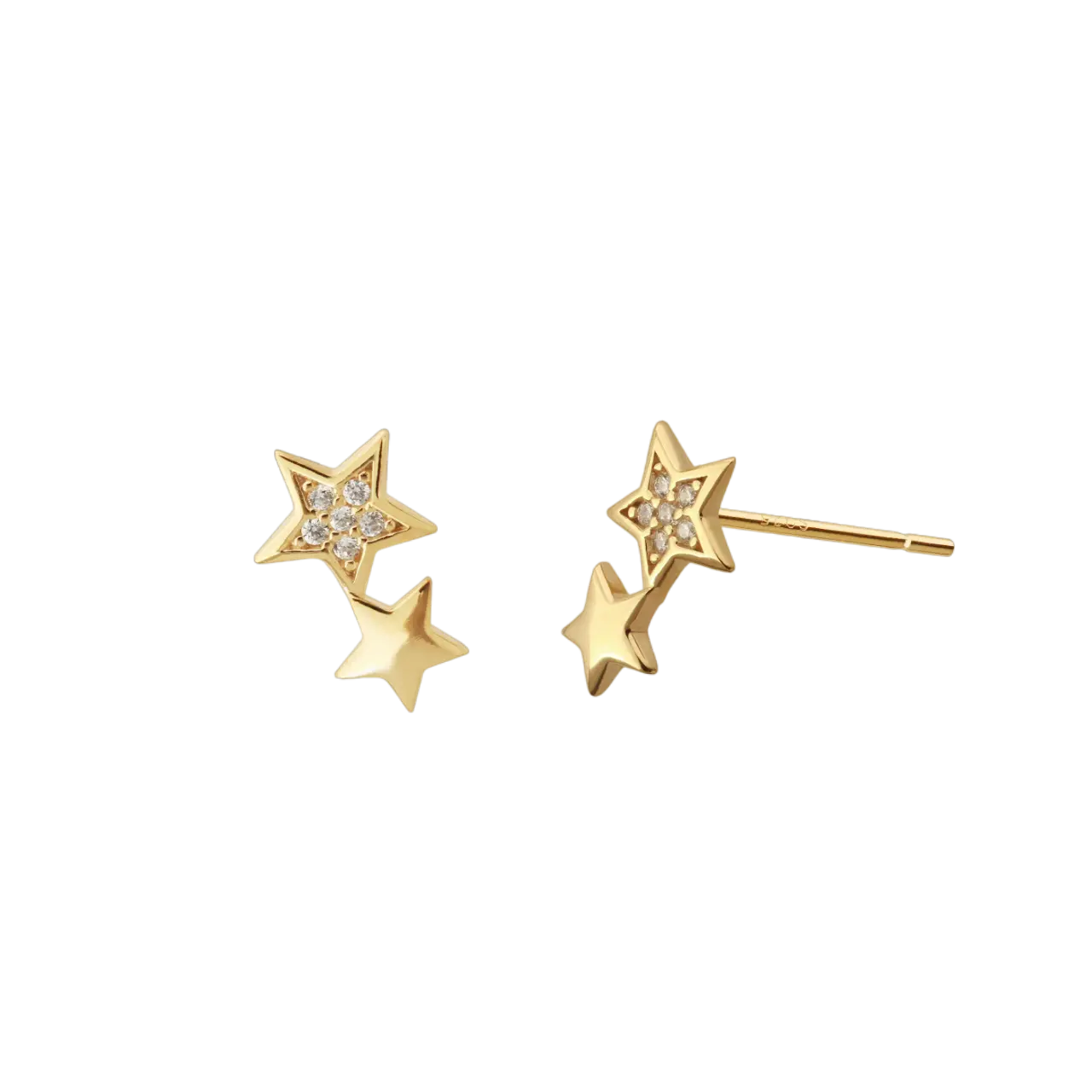 orecchini argento Double Star
