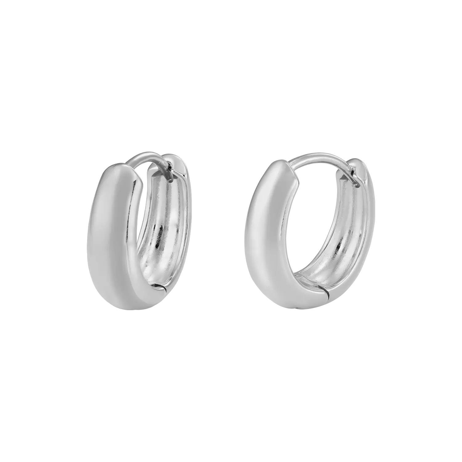 Orecchini argento Droplet Hoop