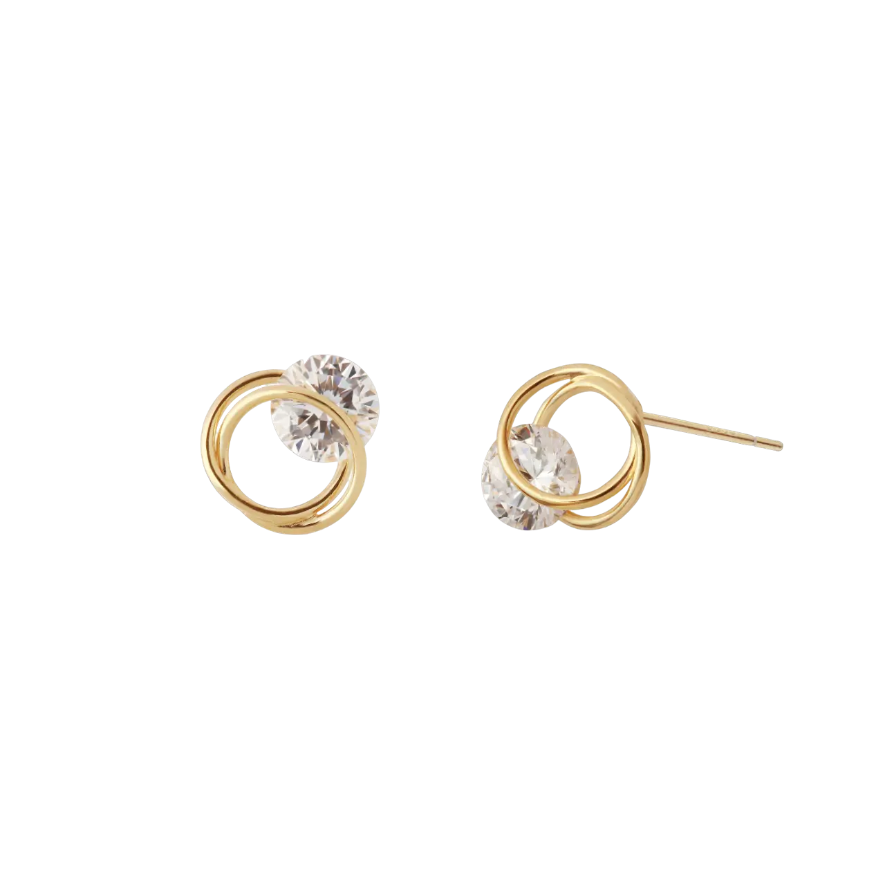 orecchini argento Floating Stone