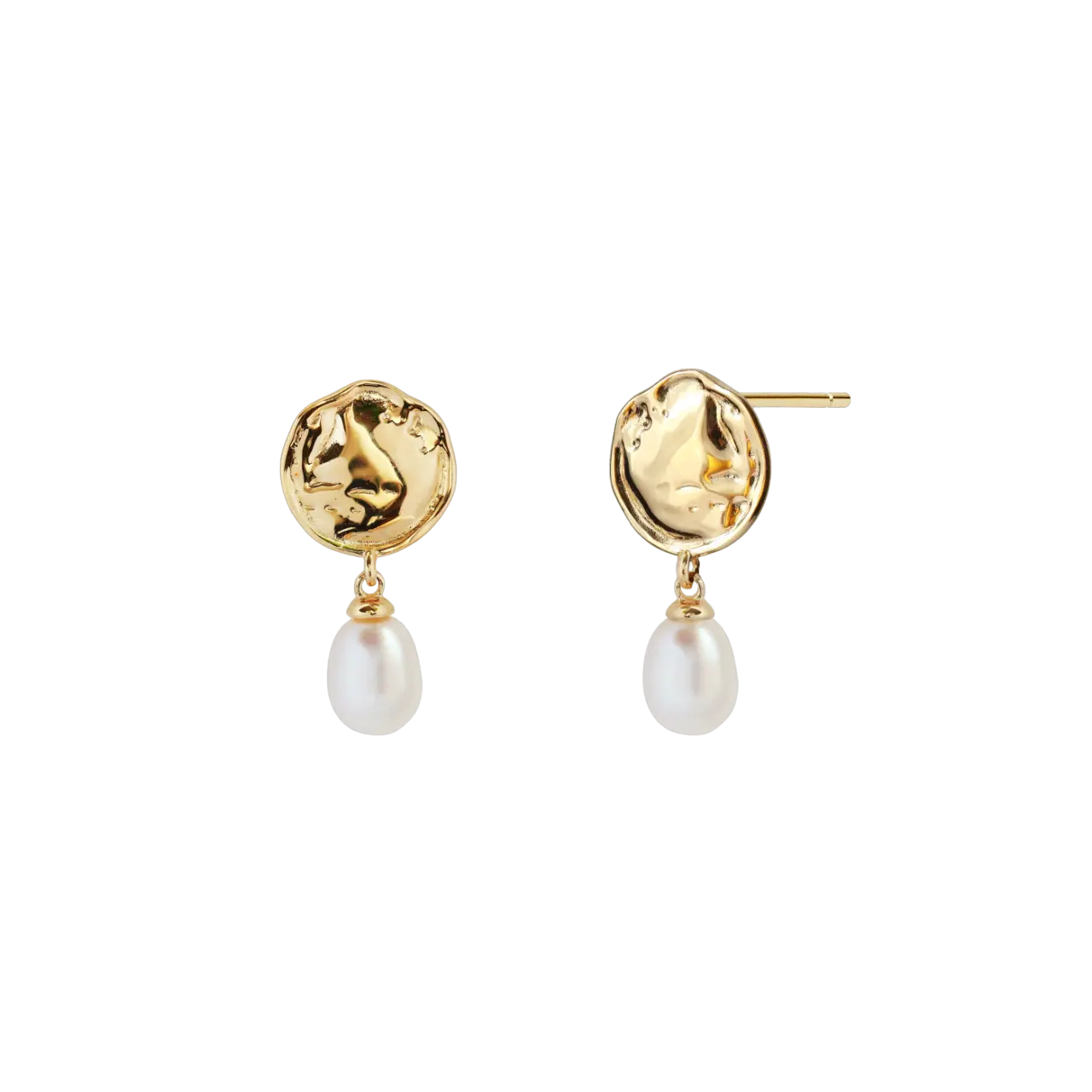 orecchini argento Moon Pearl