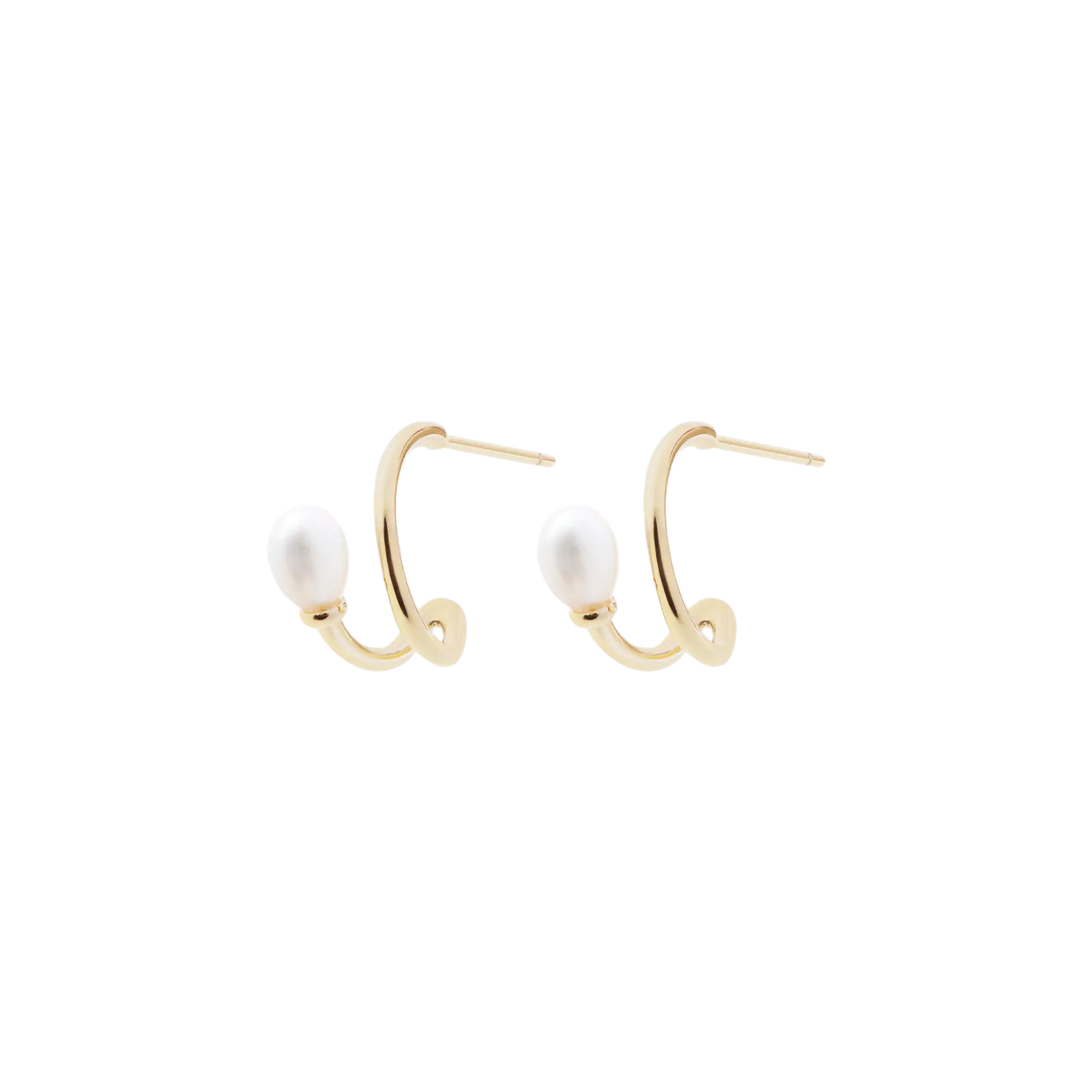 orecchini argento Pearl on Loop