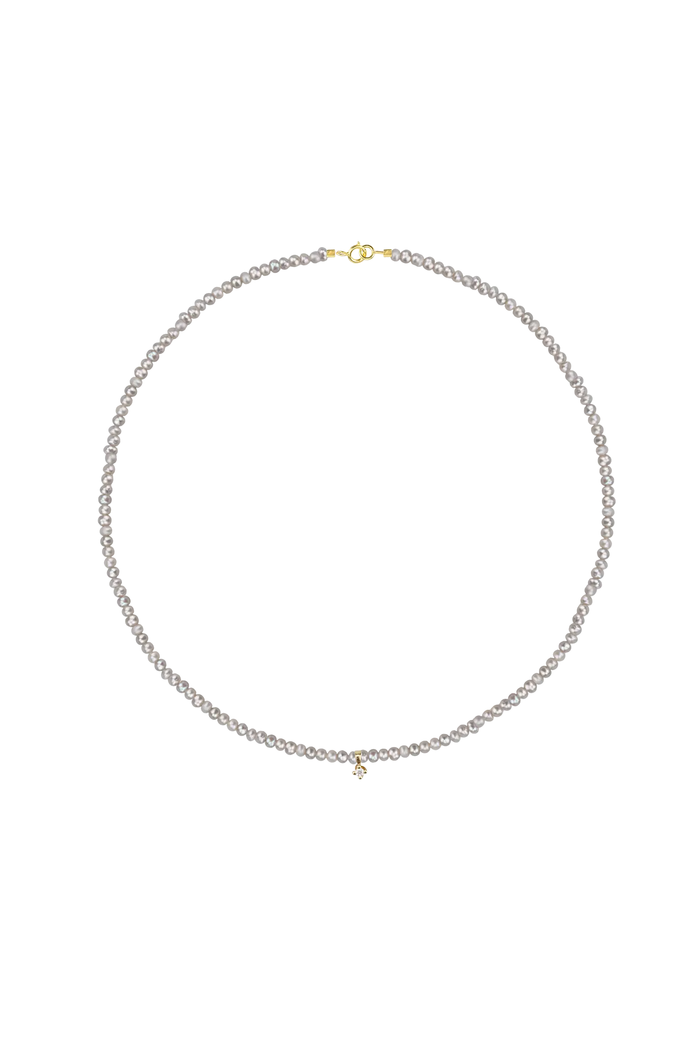 collana Grey Pearls&Diamond Lisa&Co.