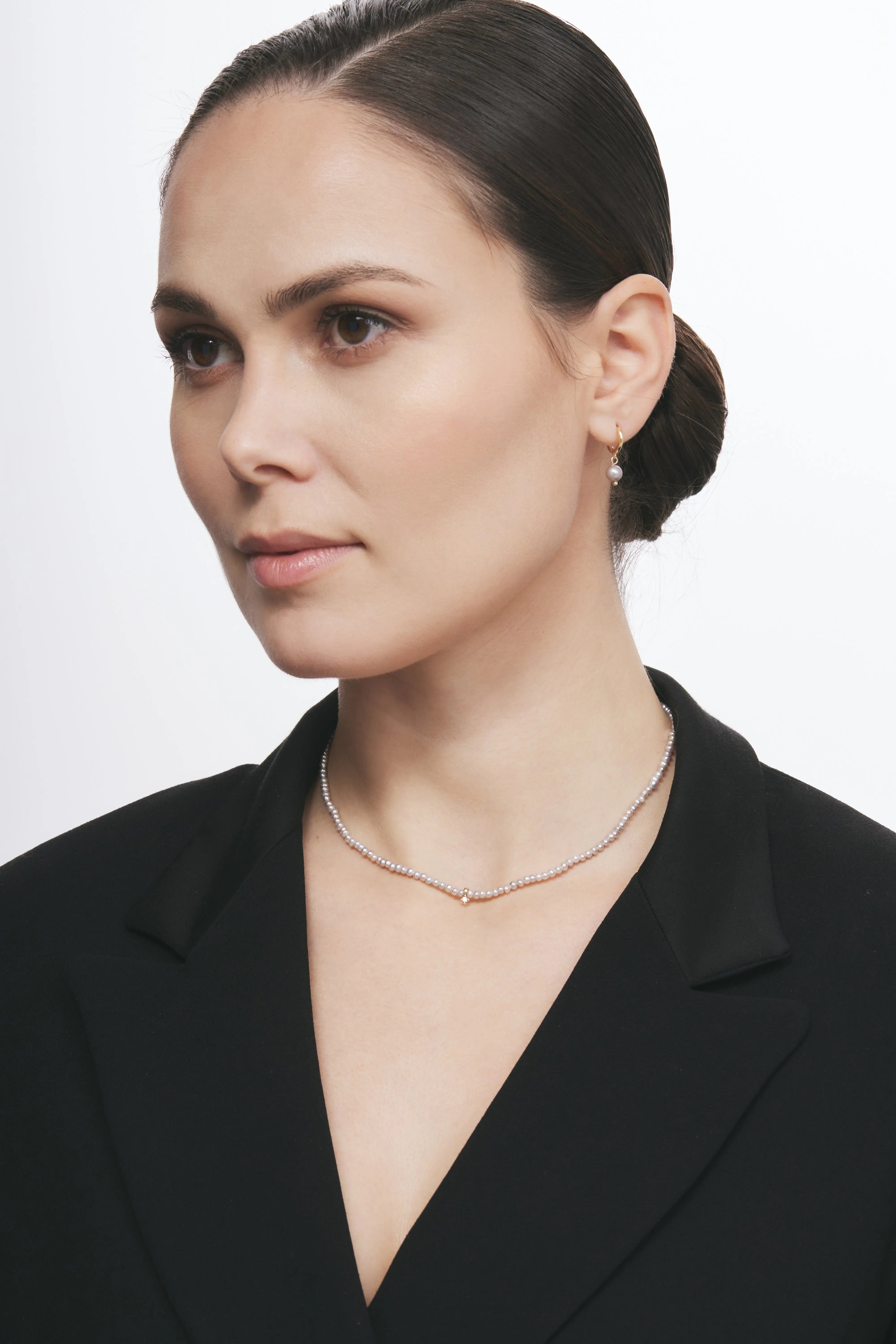 collana Grey Pearls&Diamond Lisa&Co.