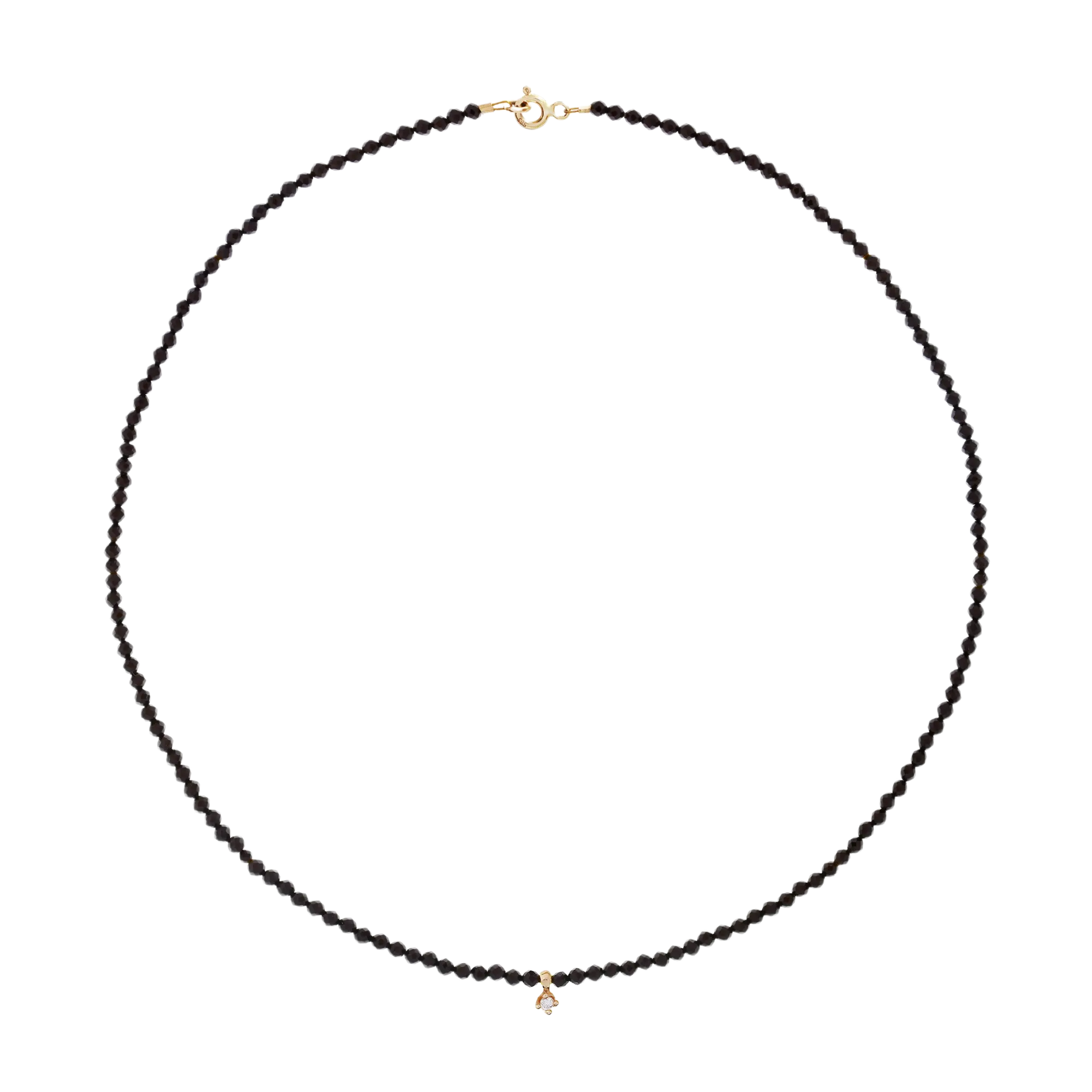 collana spinello&Diamond • oro 14K LisaConcept