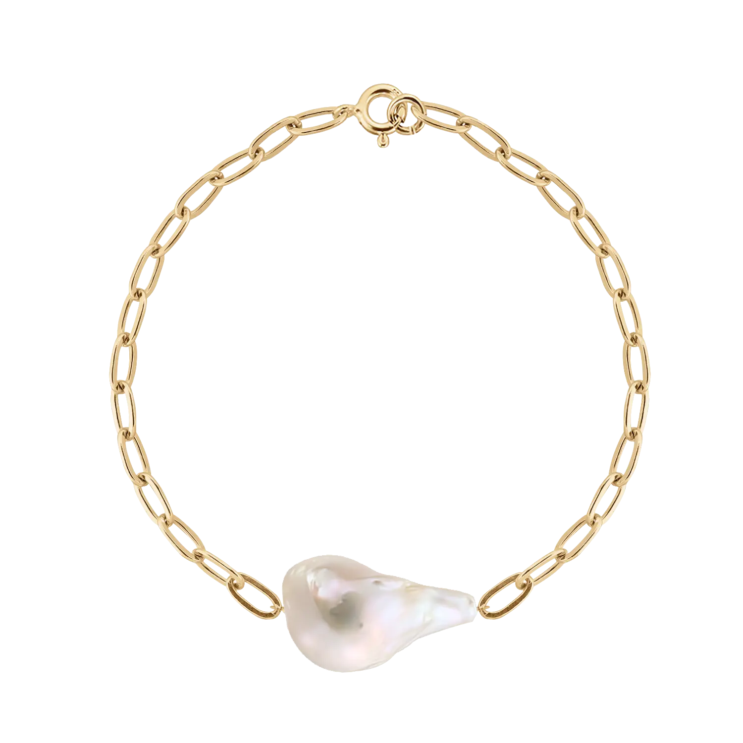 Braccialetto Baroque Pearl on Chain LisaConcept