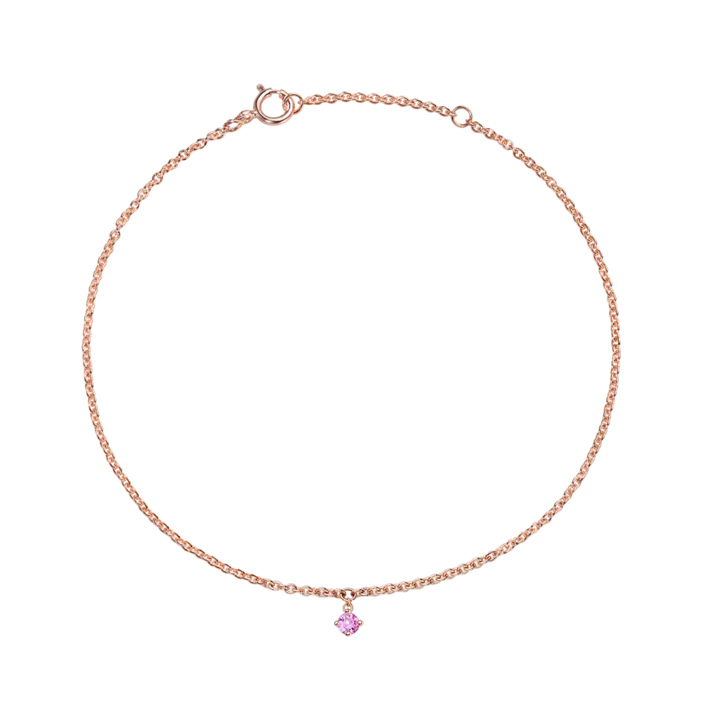 Braccialetto Pink Sapphire Drop M LisaConcept