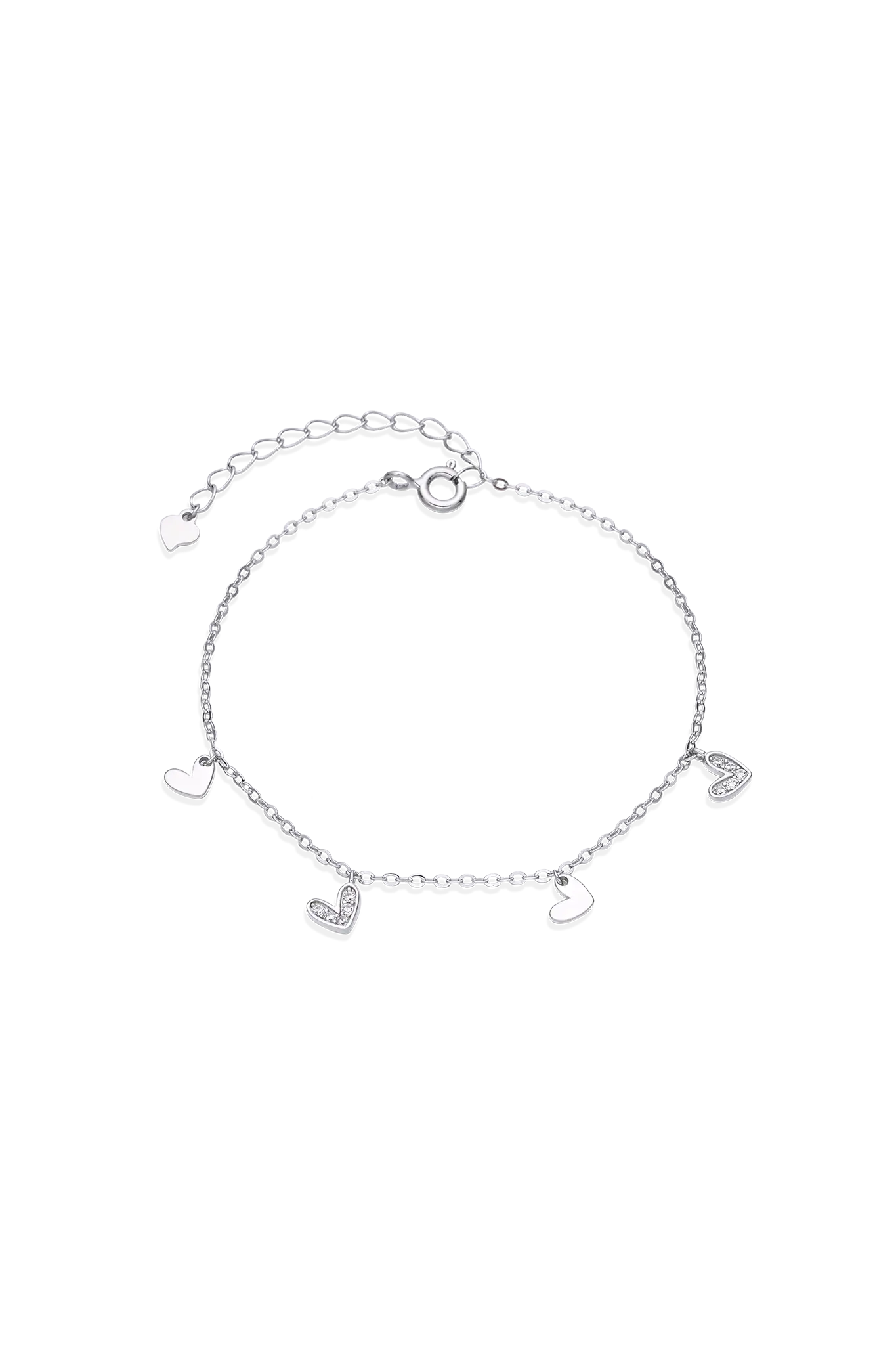 Brățară Argint Shiny Heart Frame Lisa&Co.