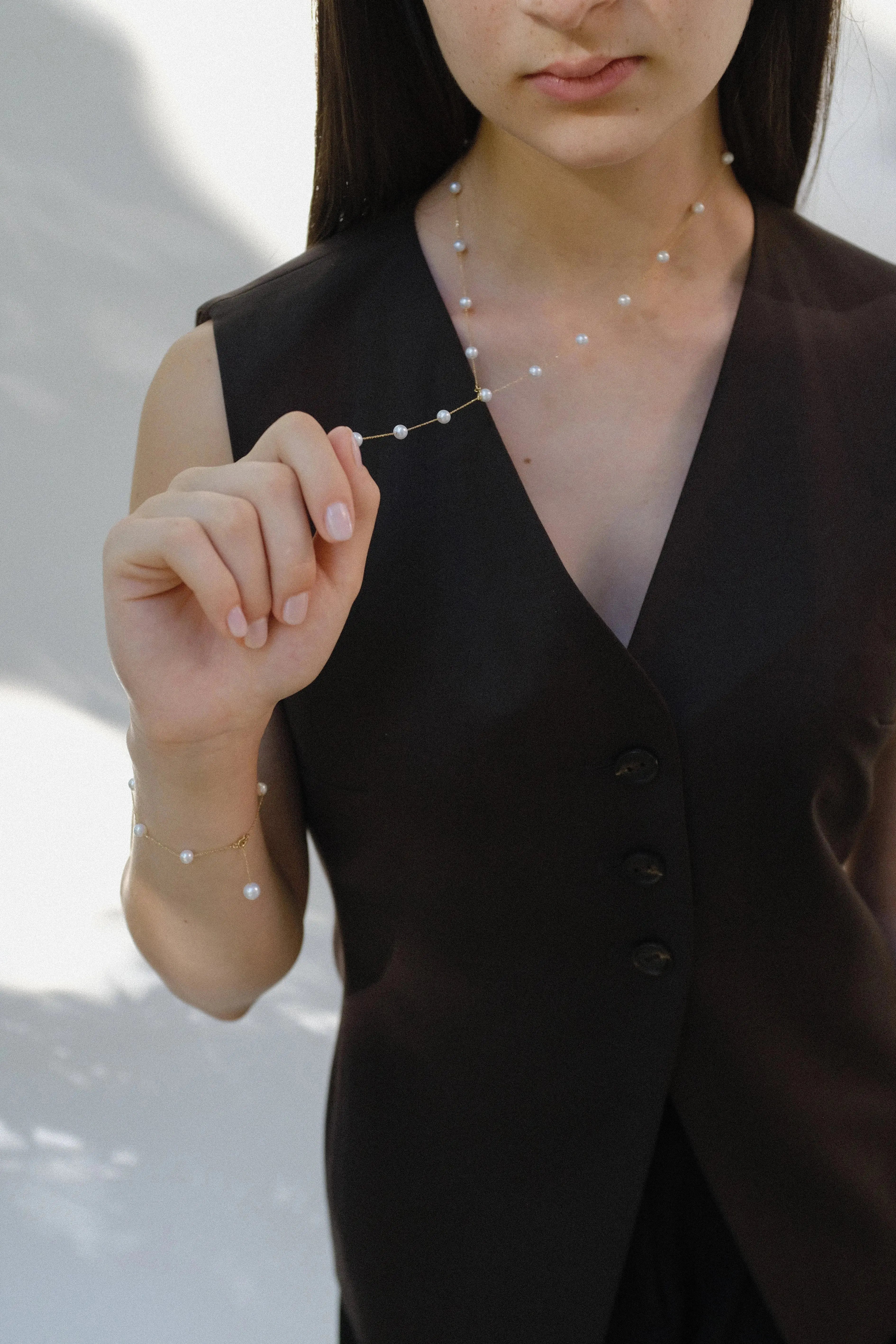 Lanț Aur Pearl Drip LisaConcept