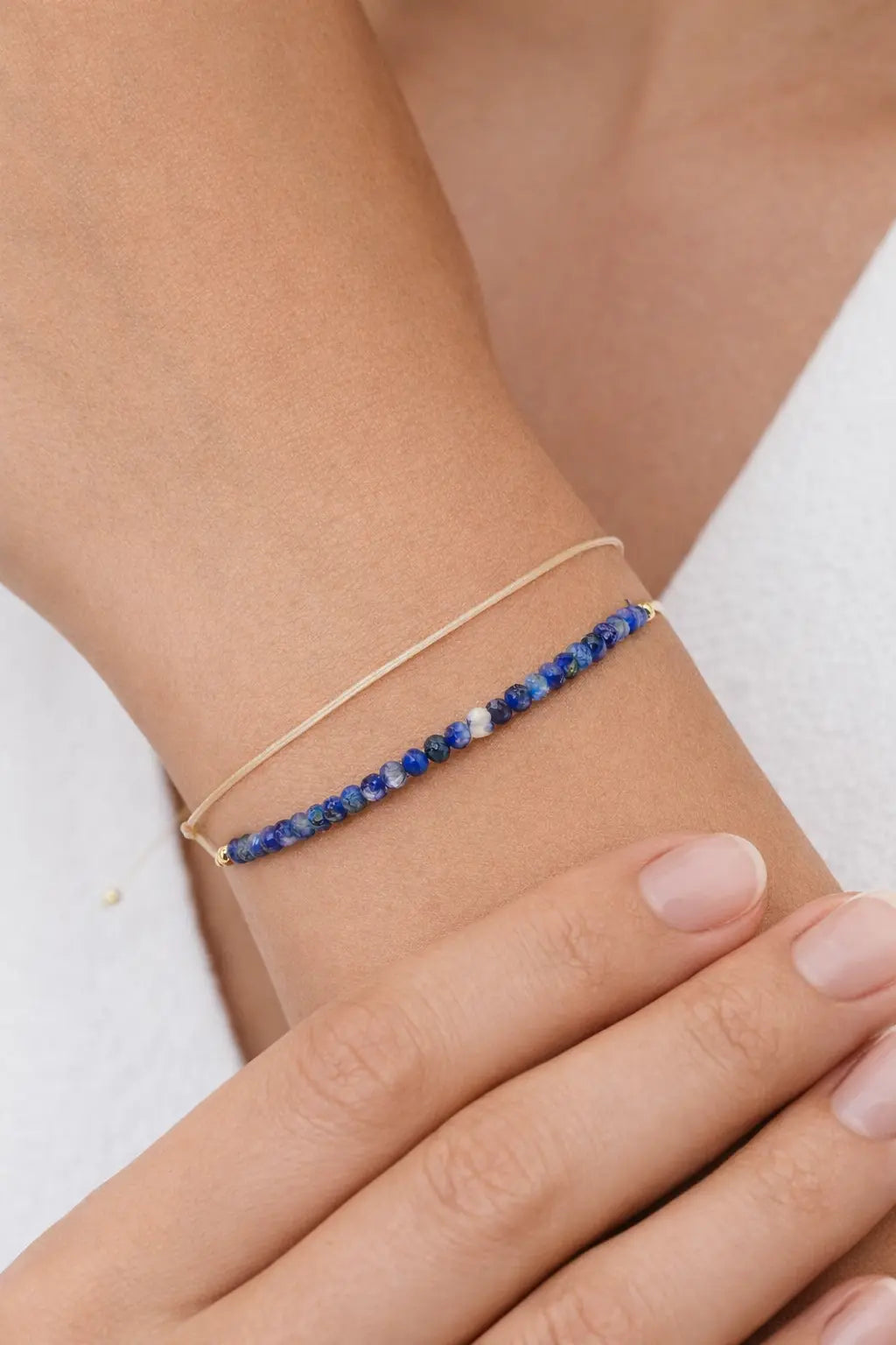 Brățară pe șnur Lapis Lazuli I Lisa&Co.