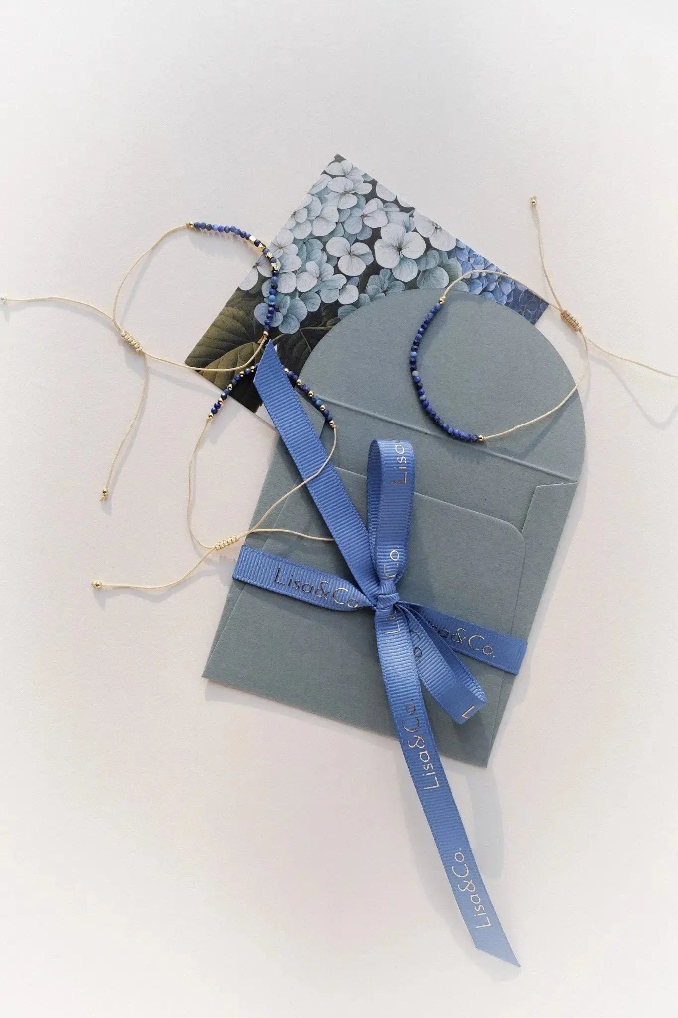 Brățară pe șnur Lapis Lazuli IV Lisa&Co.