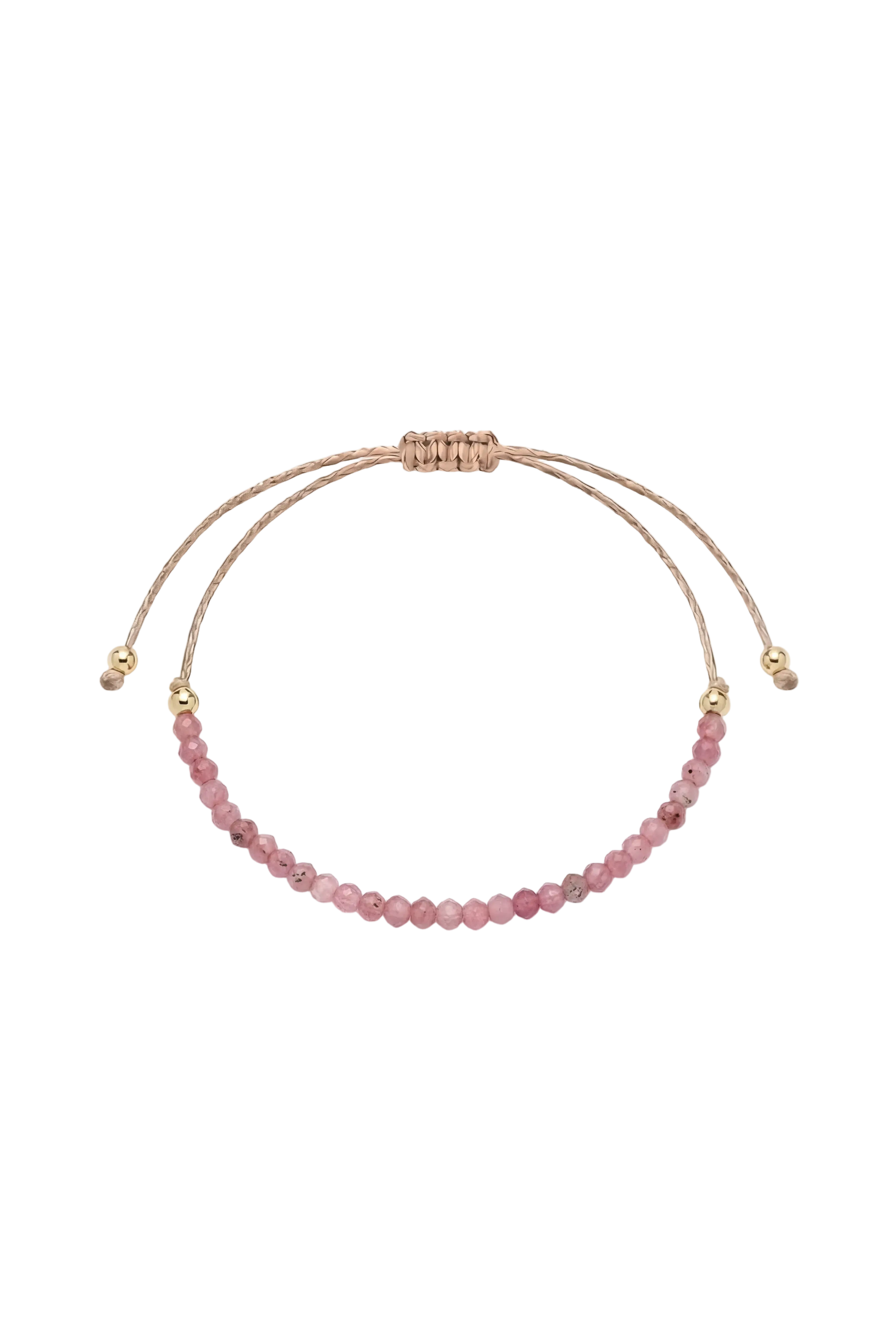 Brățară pe șnur Pink Tourmaline I Lisa&Co.