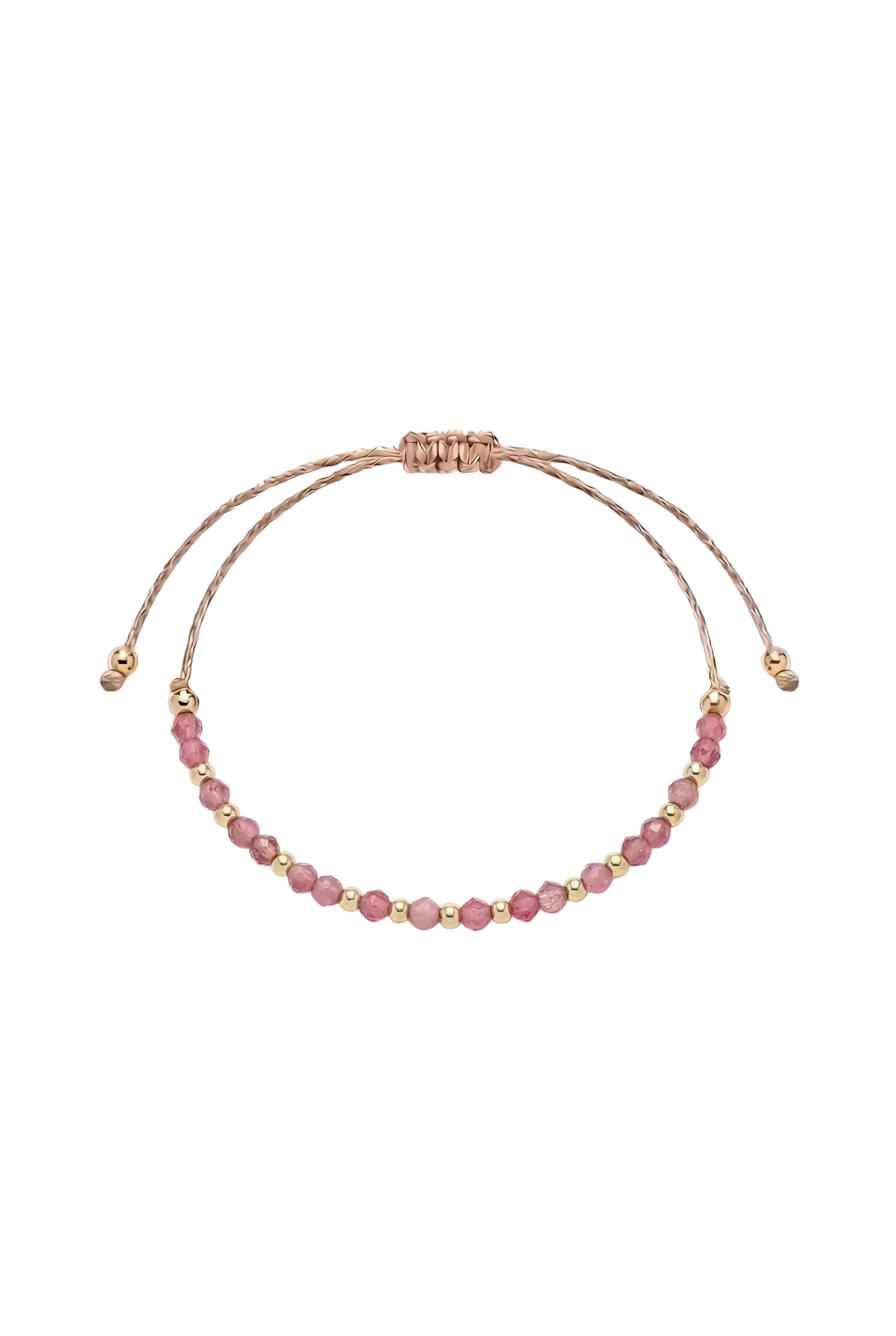 Brățară pe șnur Pink Tourmaline III Lisa&Co.