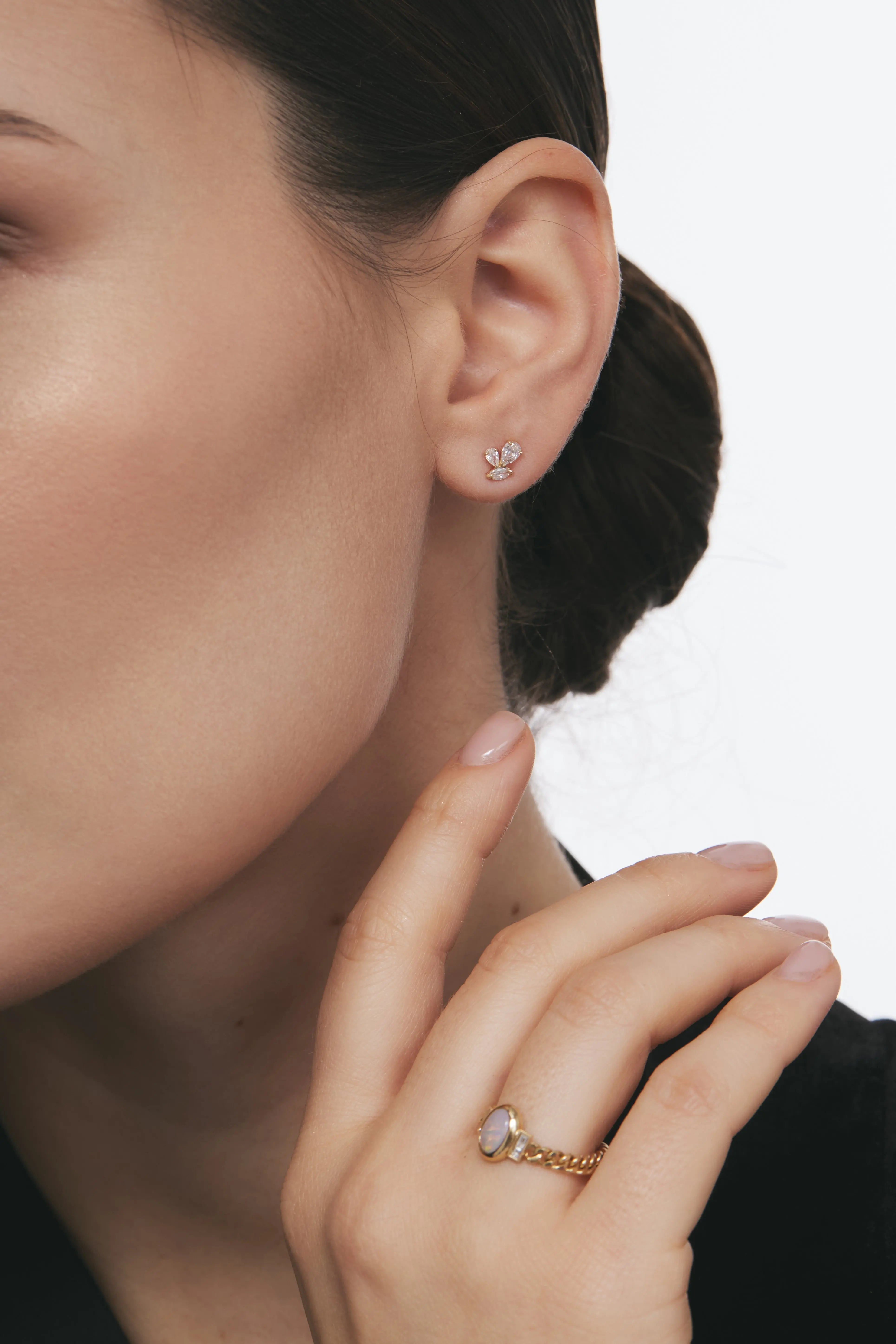 Cercei Argint Blossom Lisa&Co.