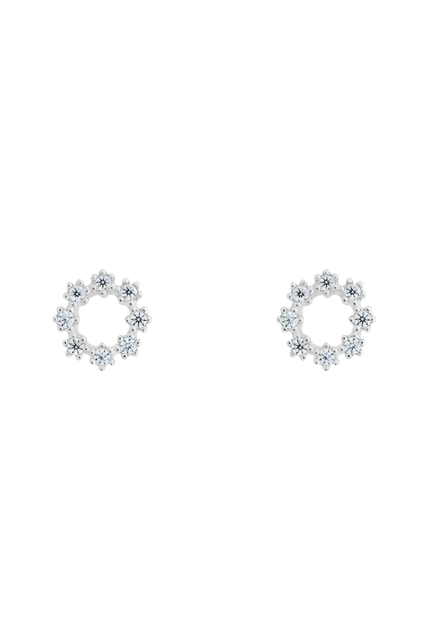 Cercei Argint Flower Crown LisaConcept