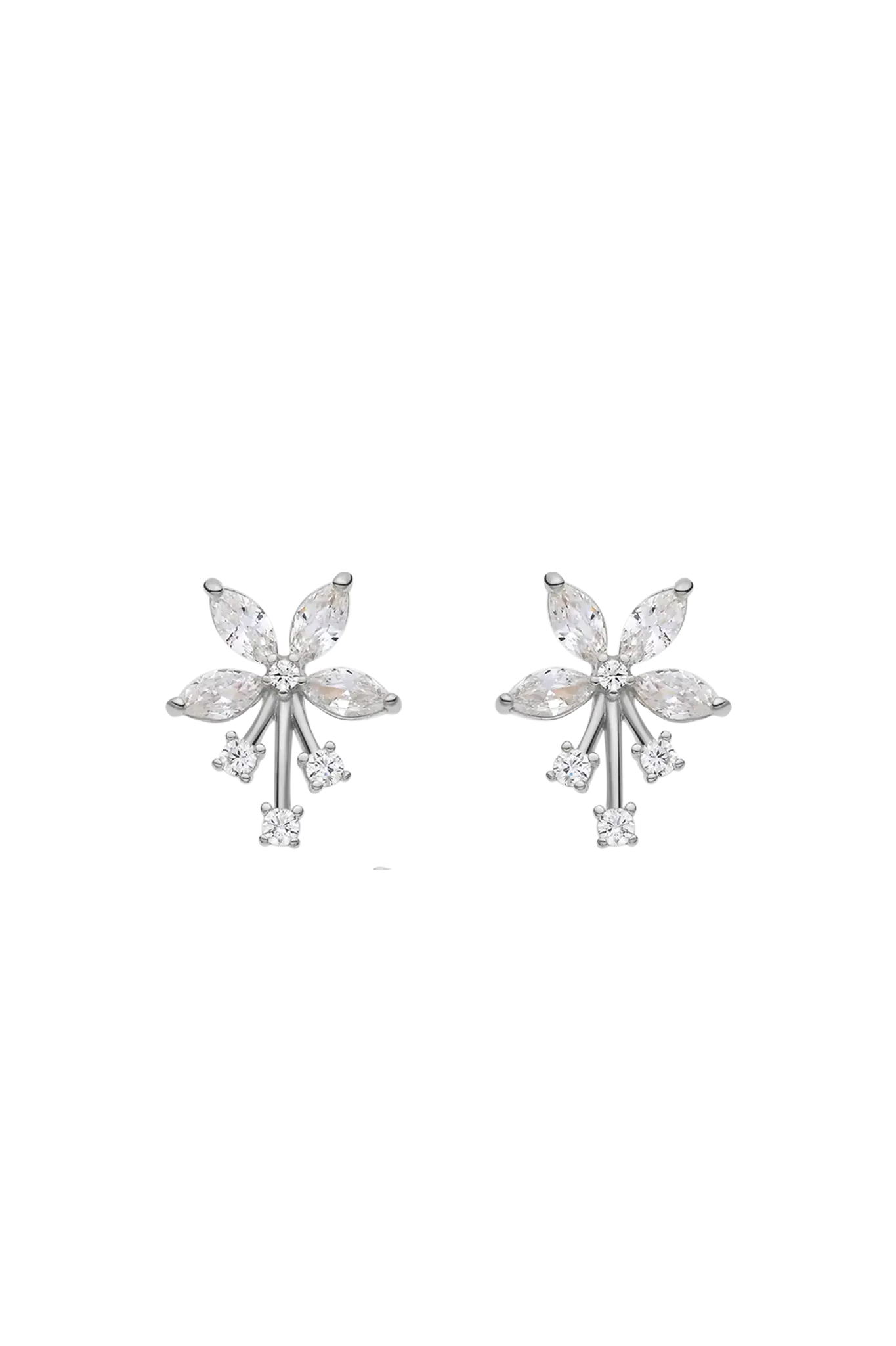 Cercei Argint Flower Spark Lisa&Co.
