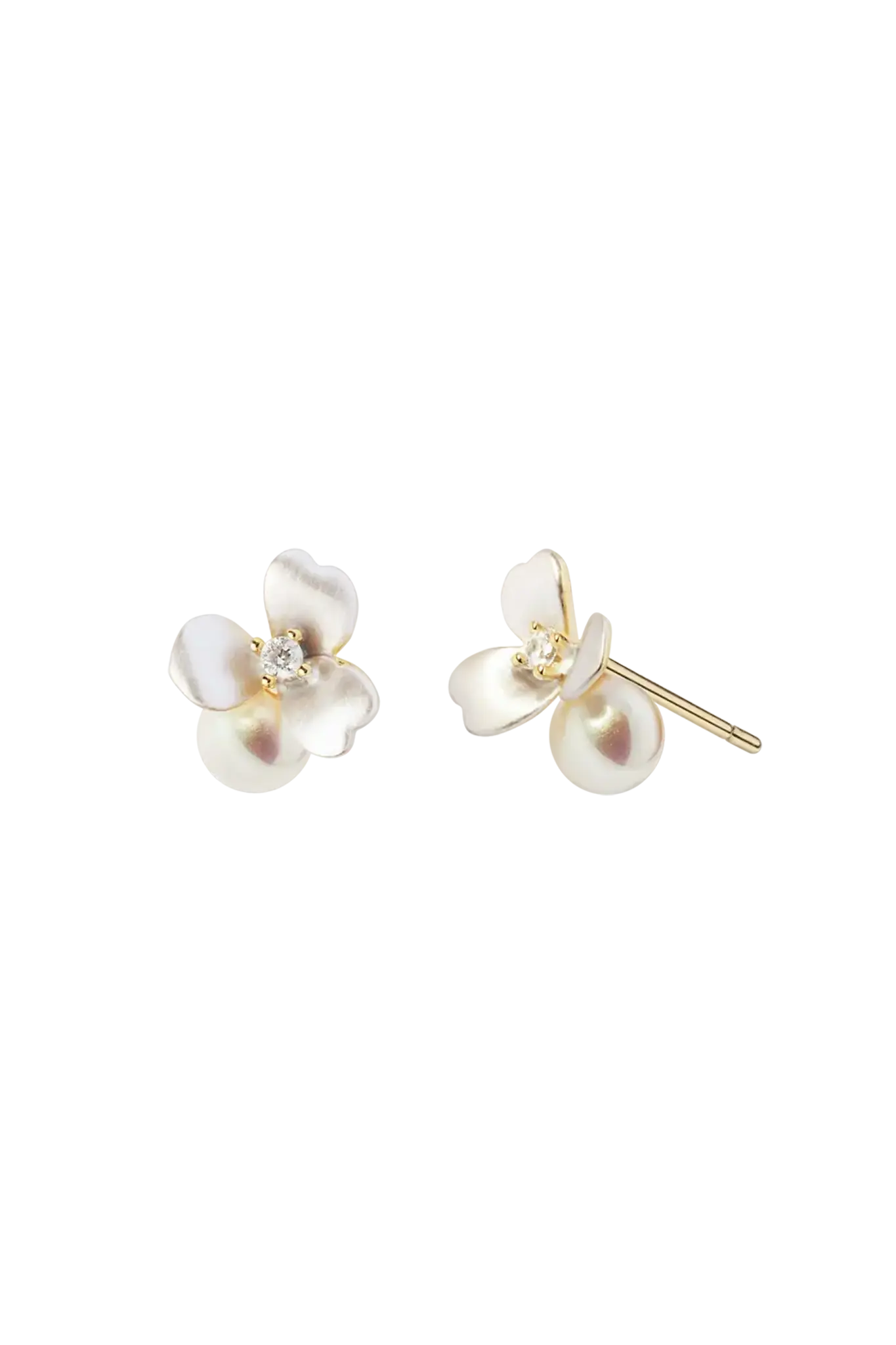 Cercei Argint Flower&Pearl LisaConcept