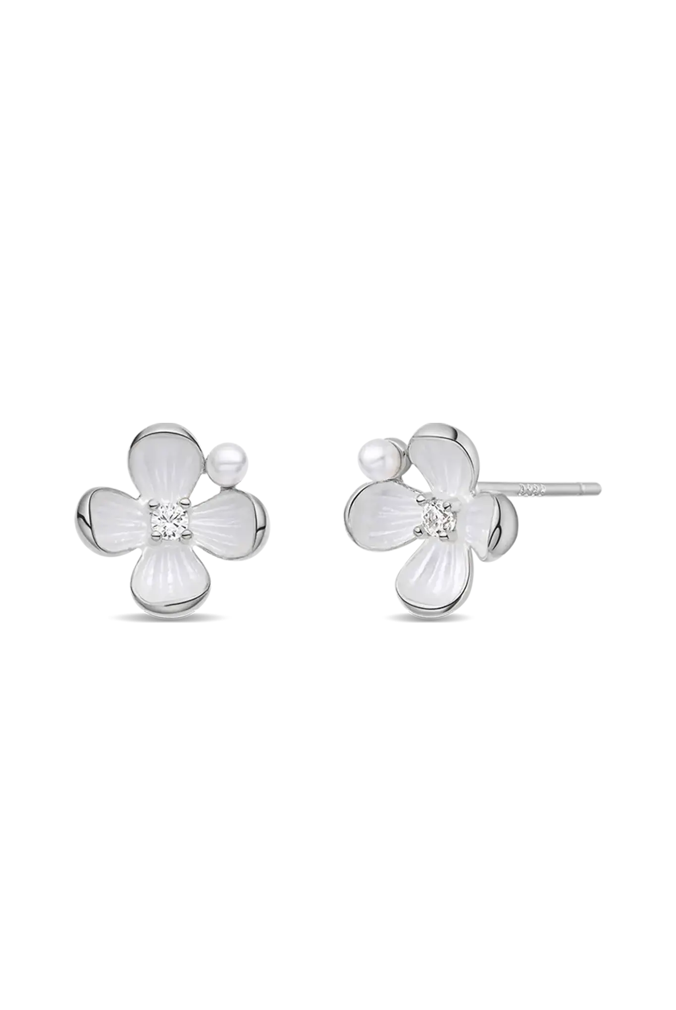 Cercei Argint Gardenia LisaConcept