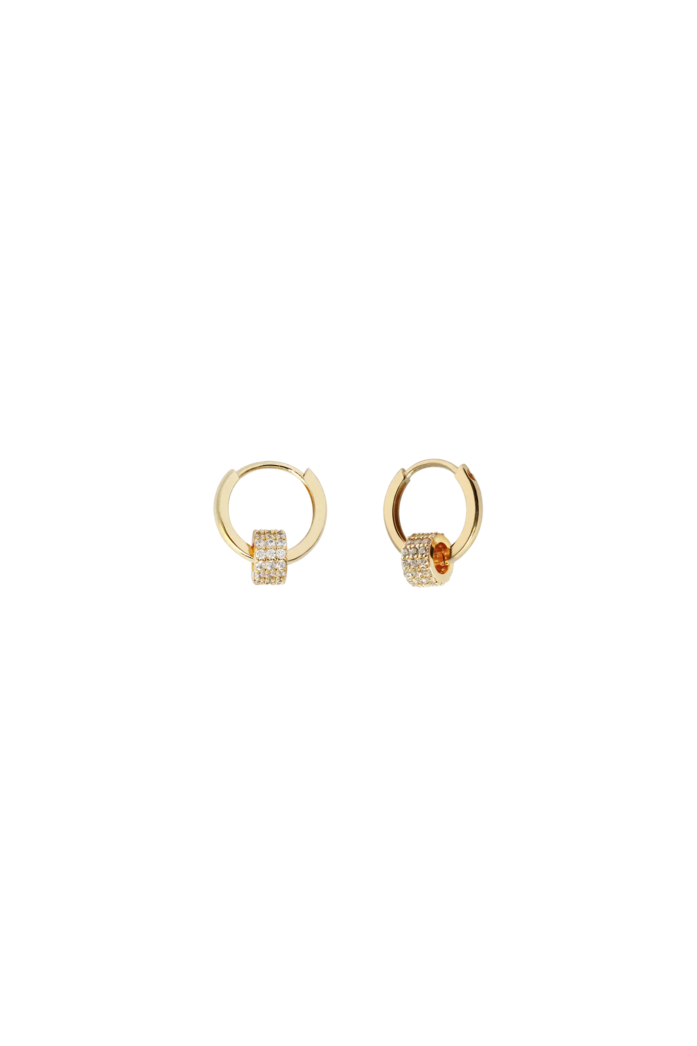 Cercei Argint Mini Circle Twirl LisaConcept