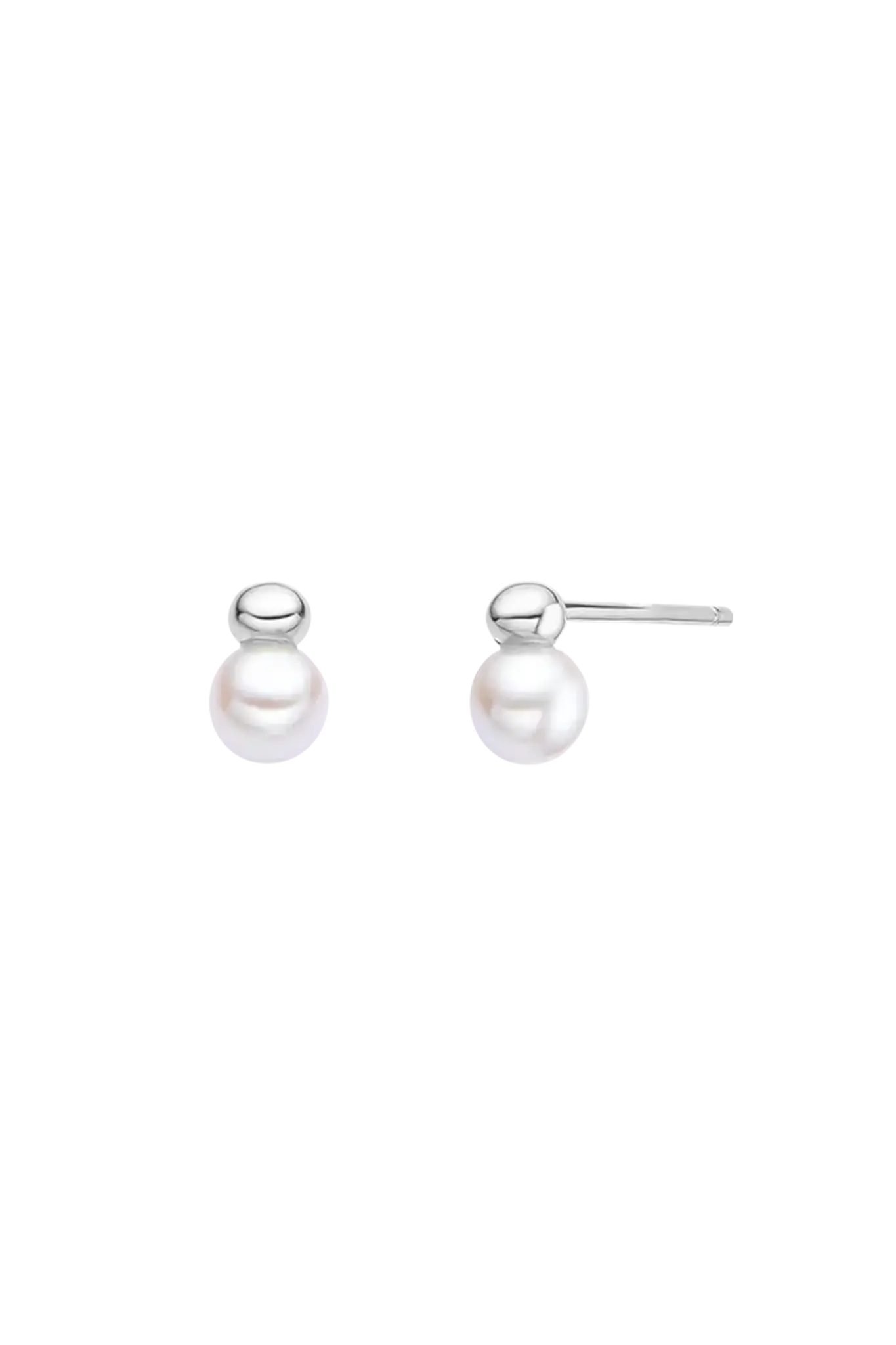 Cercei Argint Mini Pearl Drop LisaConcept