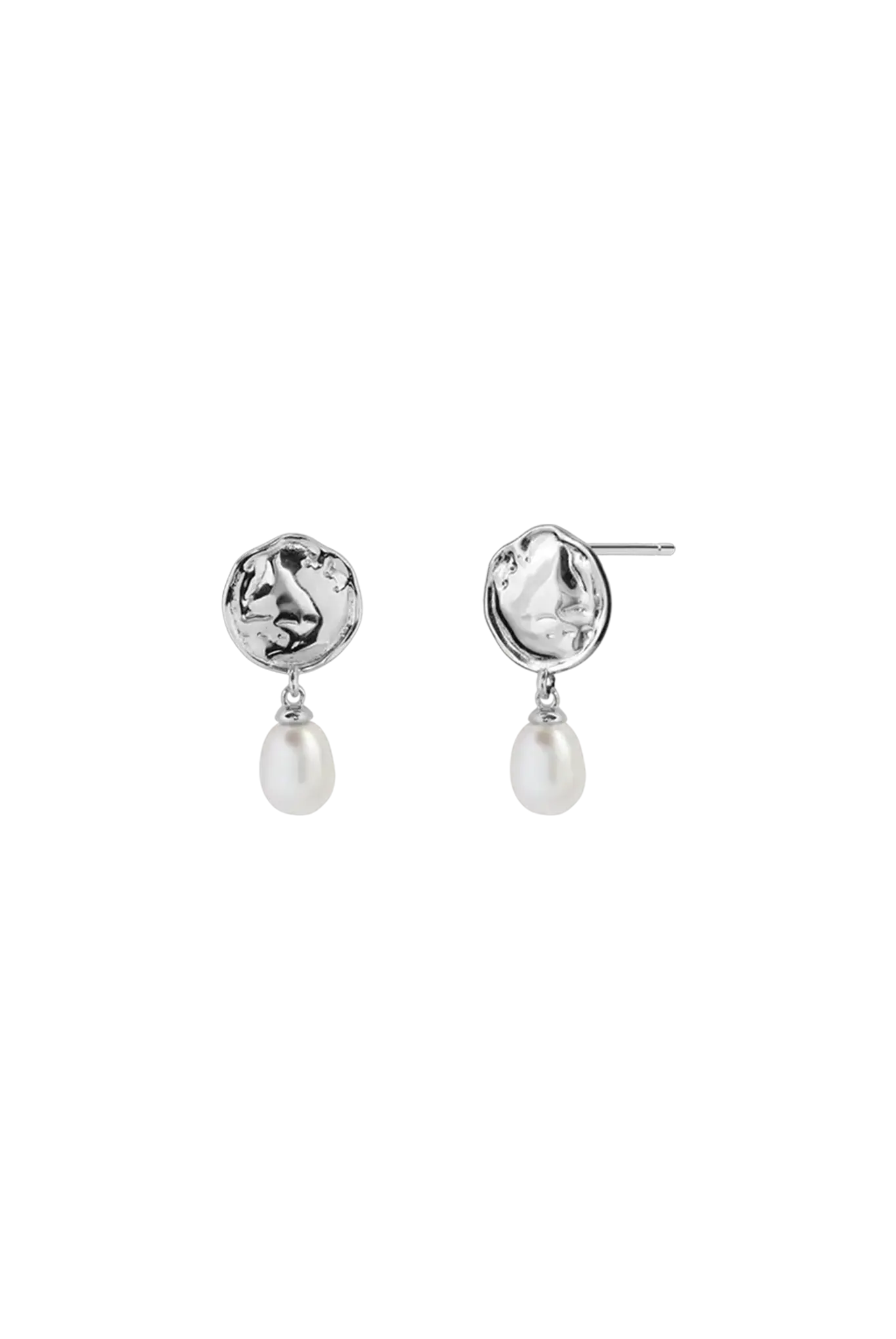 Cercei Argint Moon Pearl LisaConcept