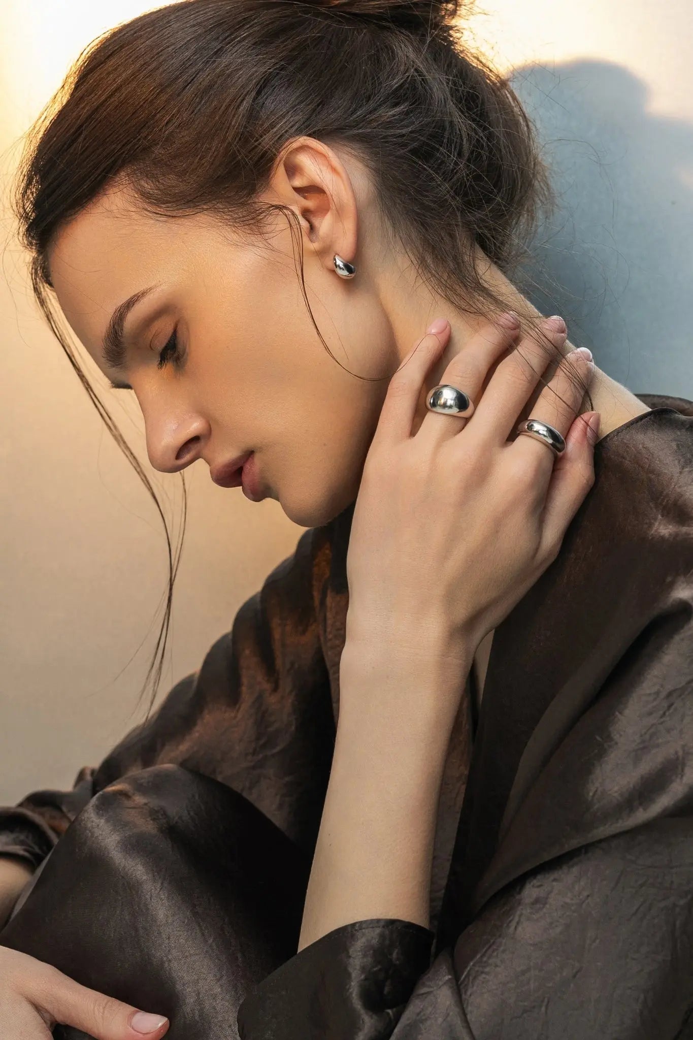 Orecchini Argento Piovere LisaConcept