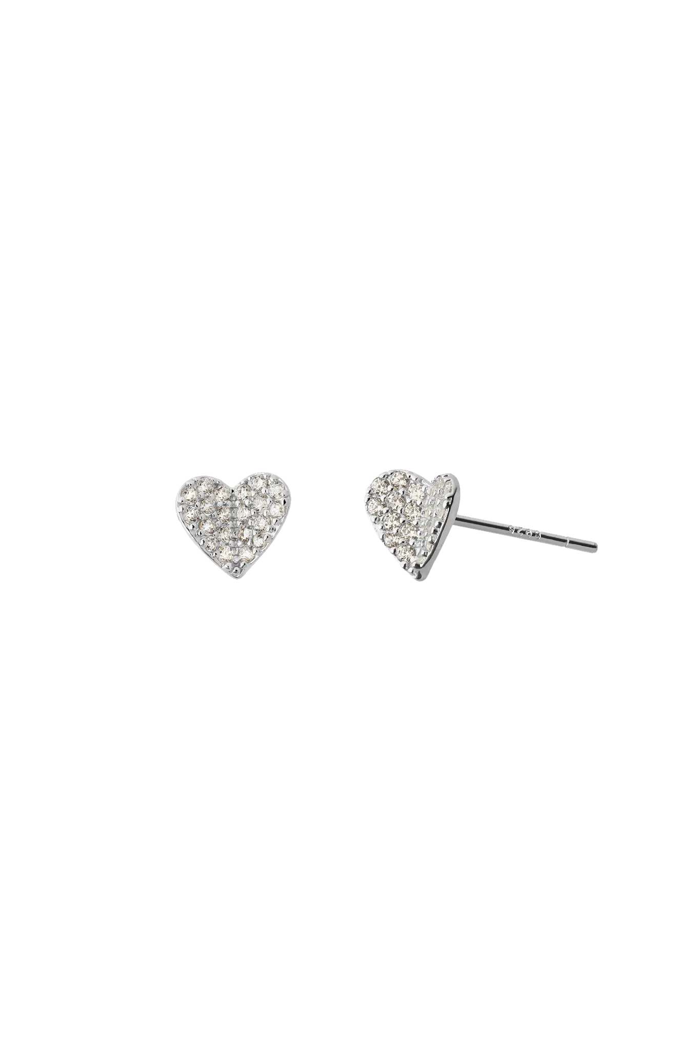Cercei Argint Shiny Butterfly Heart LisaConcept