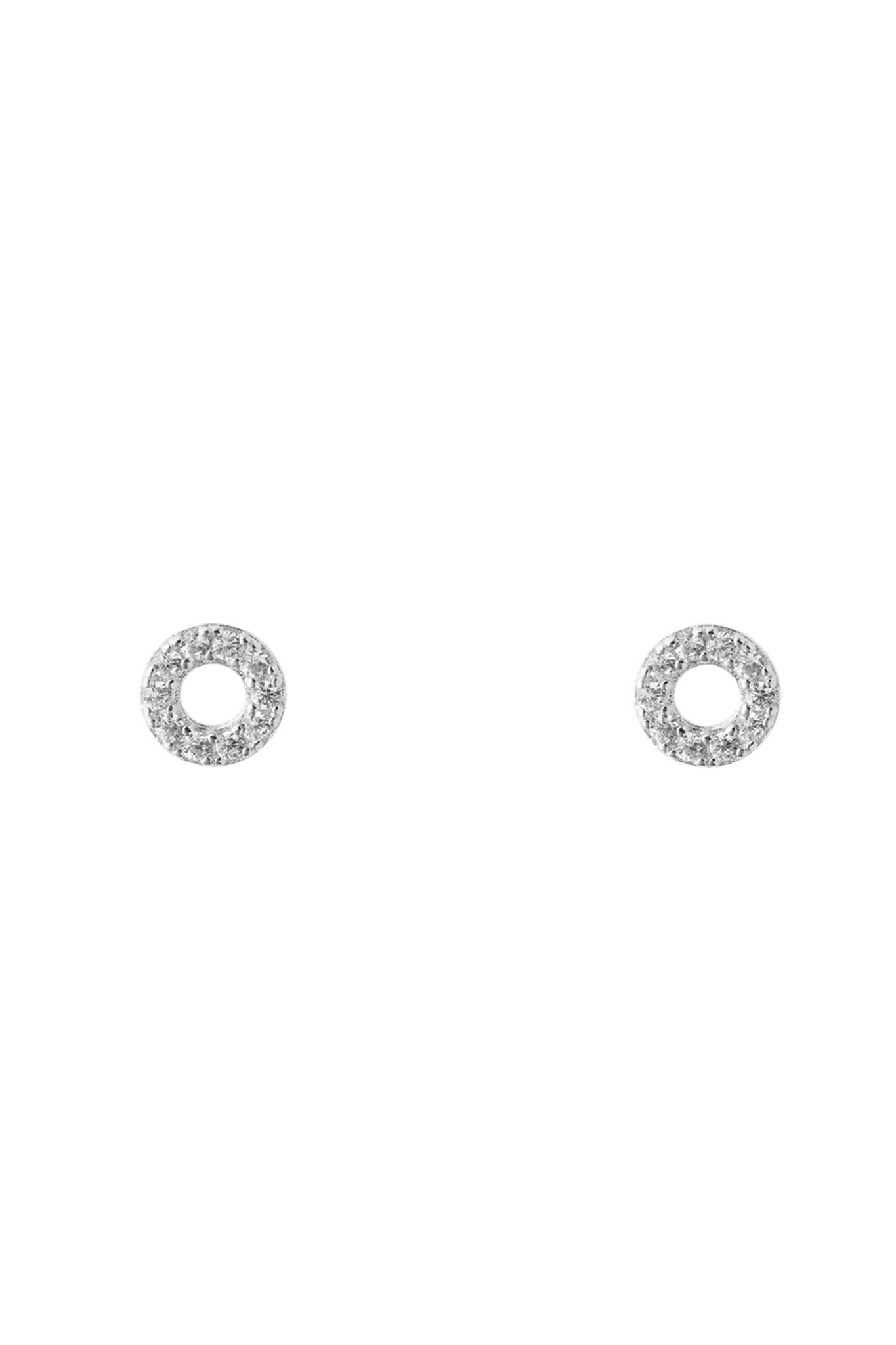 Cercei Argint Shiny Circle M LisaConcept