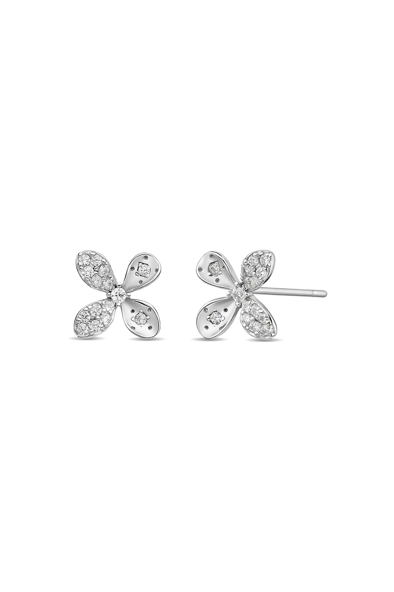 Cercei Argint Shiny Flower LisaConcept