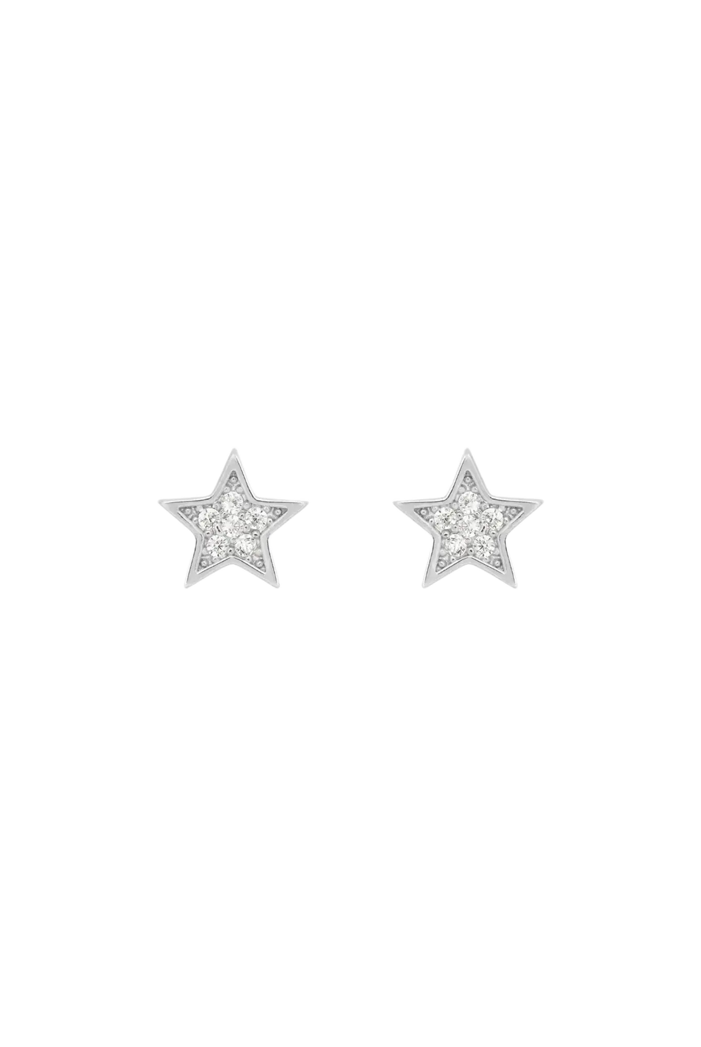 Cercei Argint Shiny Star Frame L LisaConcept