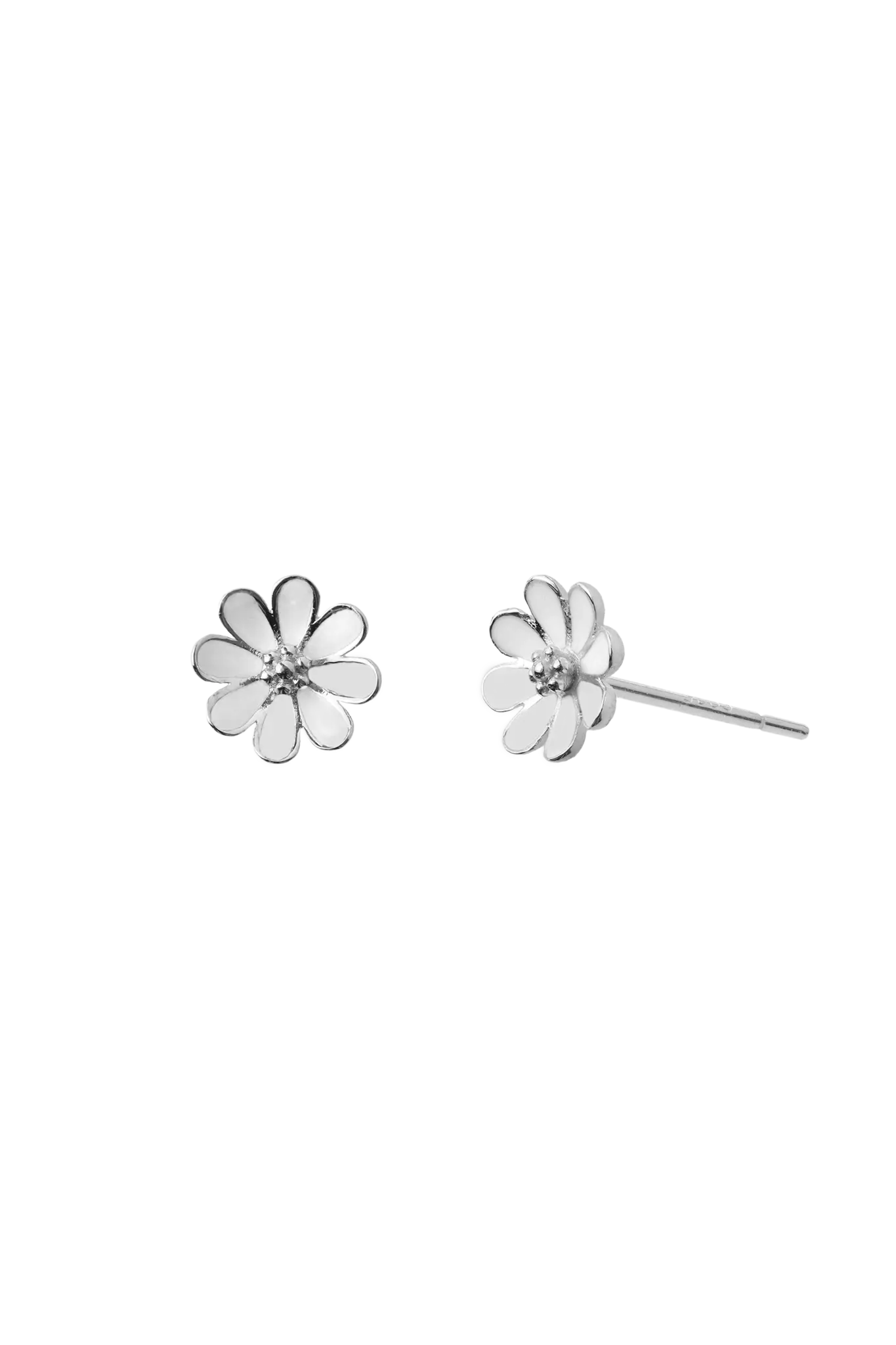 Cercei Argint White Chamomile LisaConcept