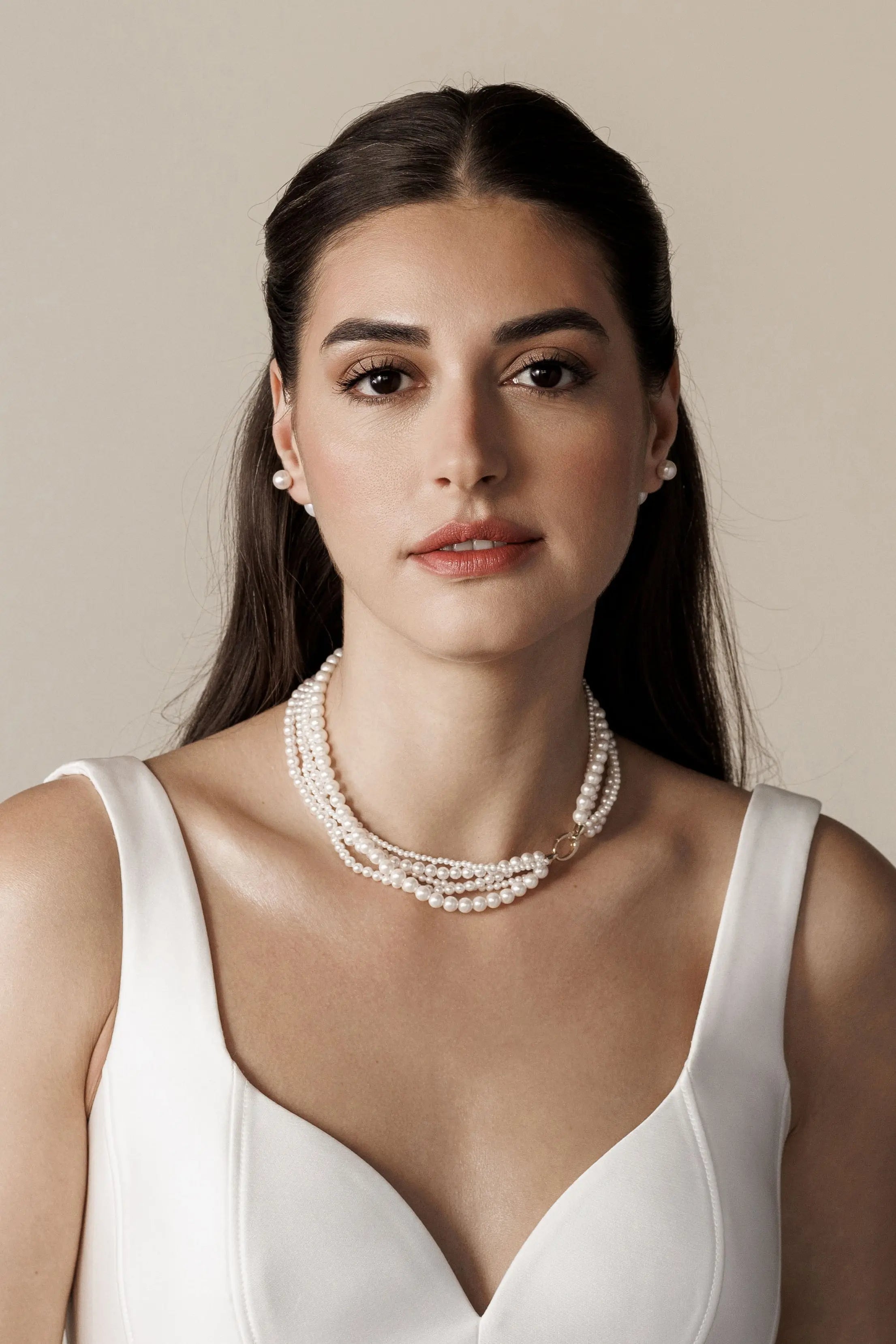 Cercei Aur Double Pearl Lisa&Co.