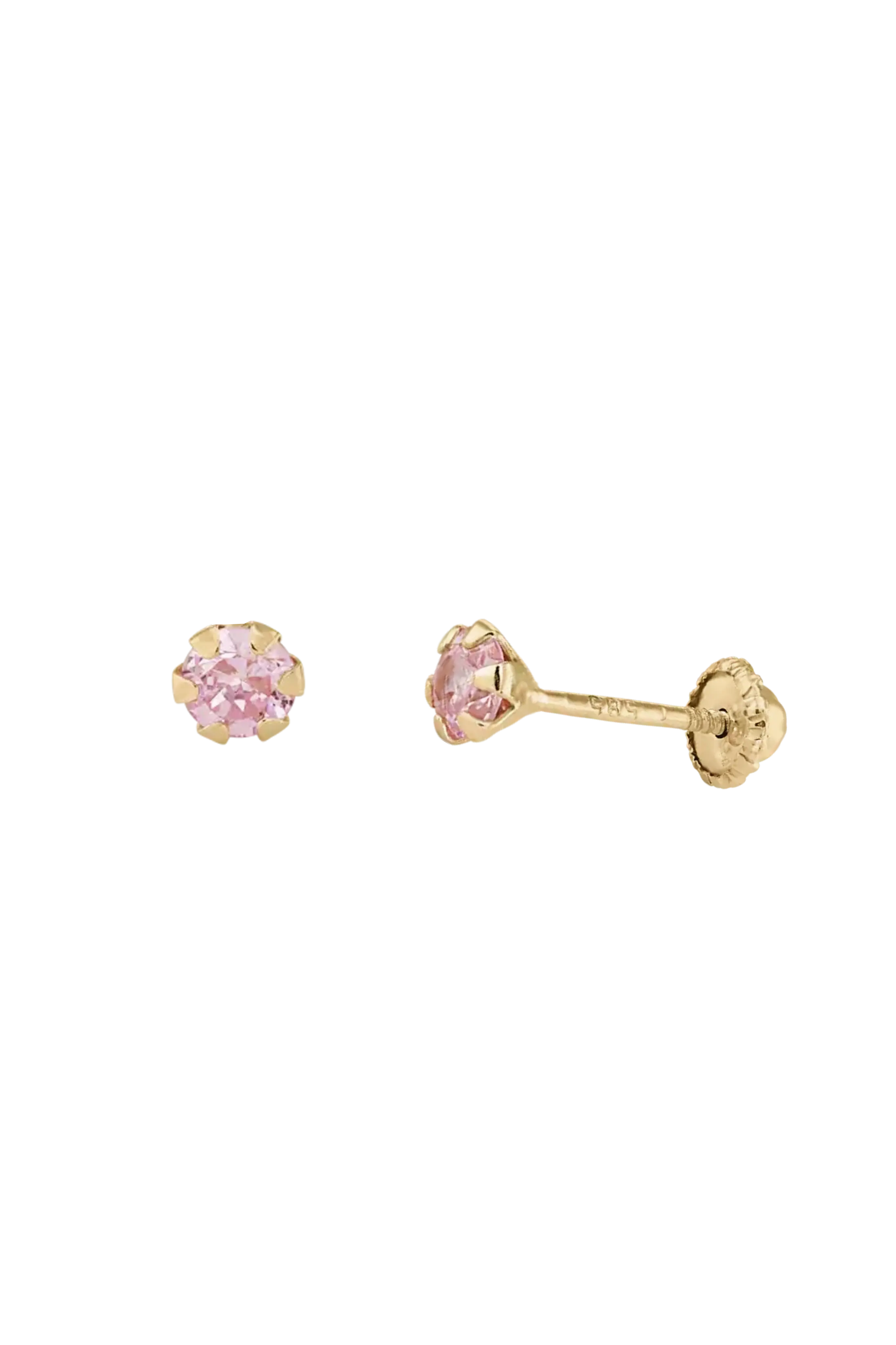 Cercei Aur cu filet Pink Crystal LisaConcept