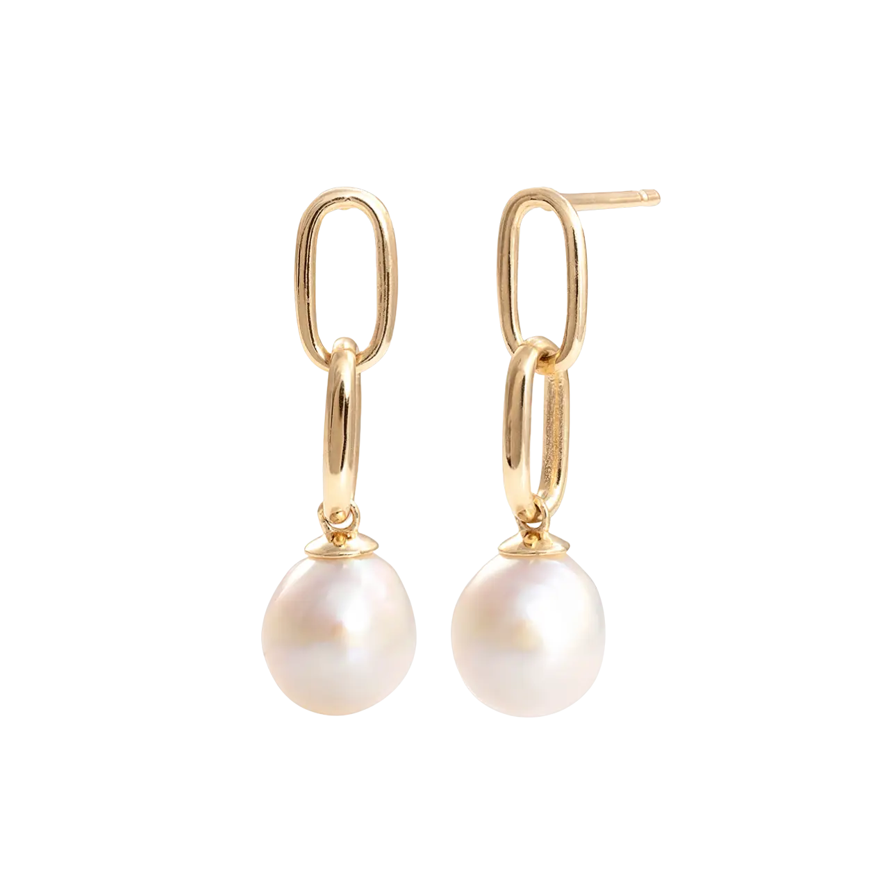 orecchini Links&Pearls • oro 14K LisaConcept