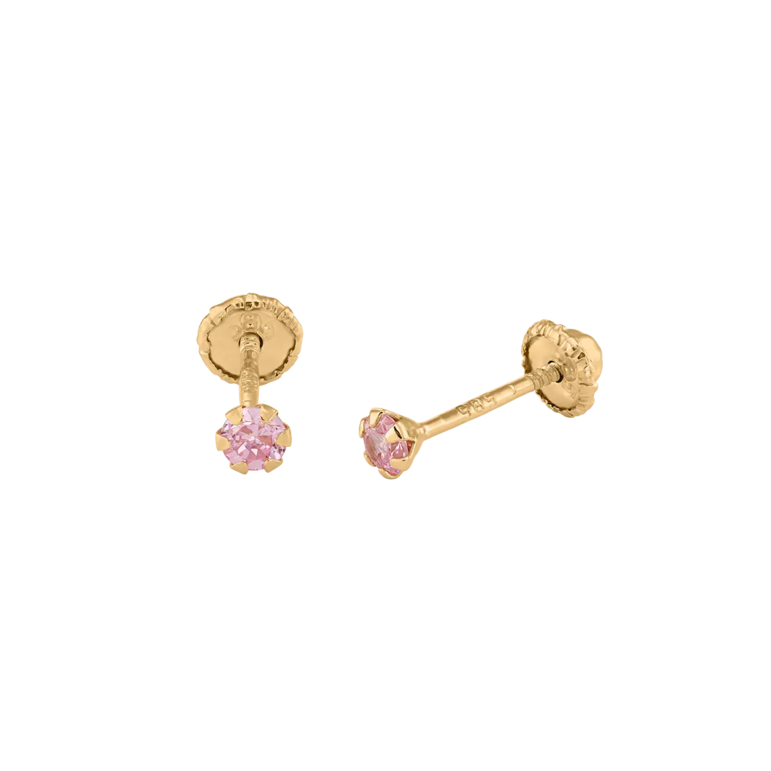 orecchini Pink Crystal • oro 14k LisaConcept