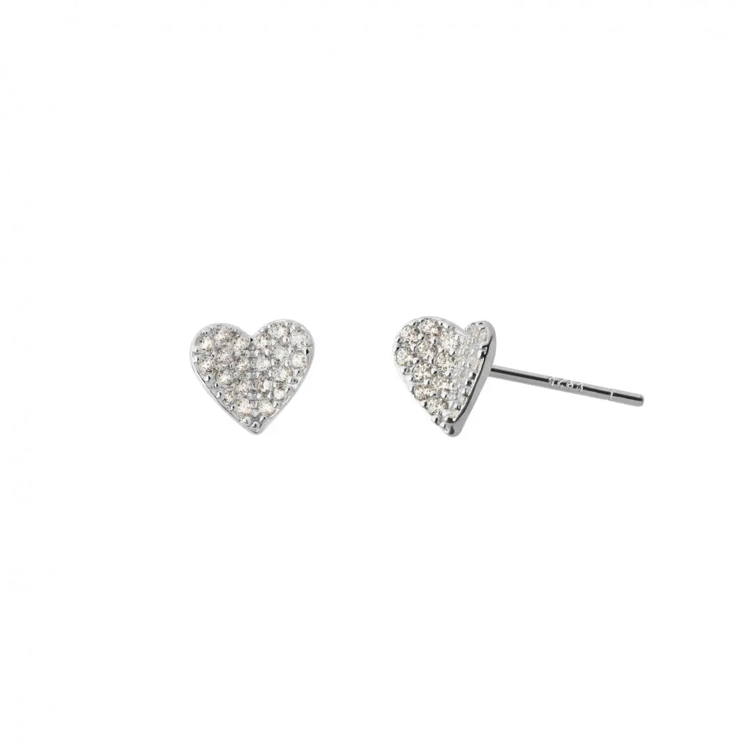 Orecchini argento Shiny Butterfly Heart