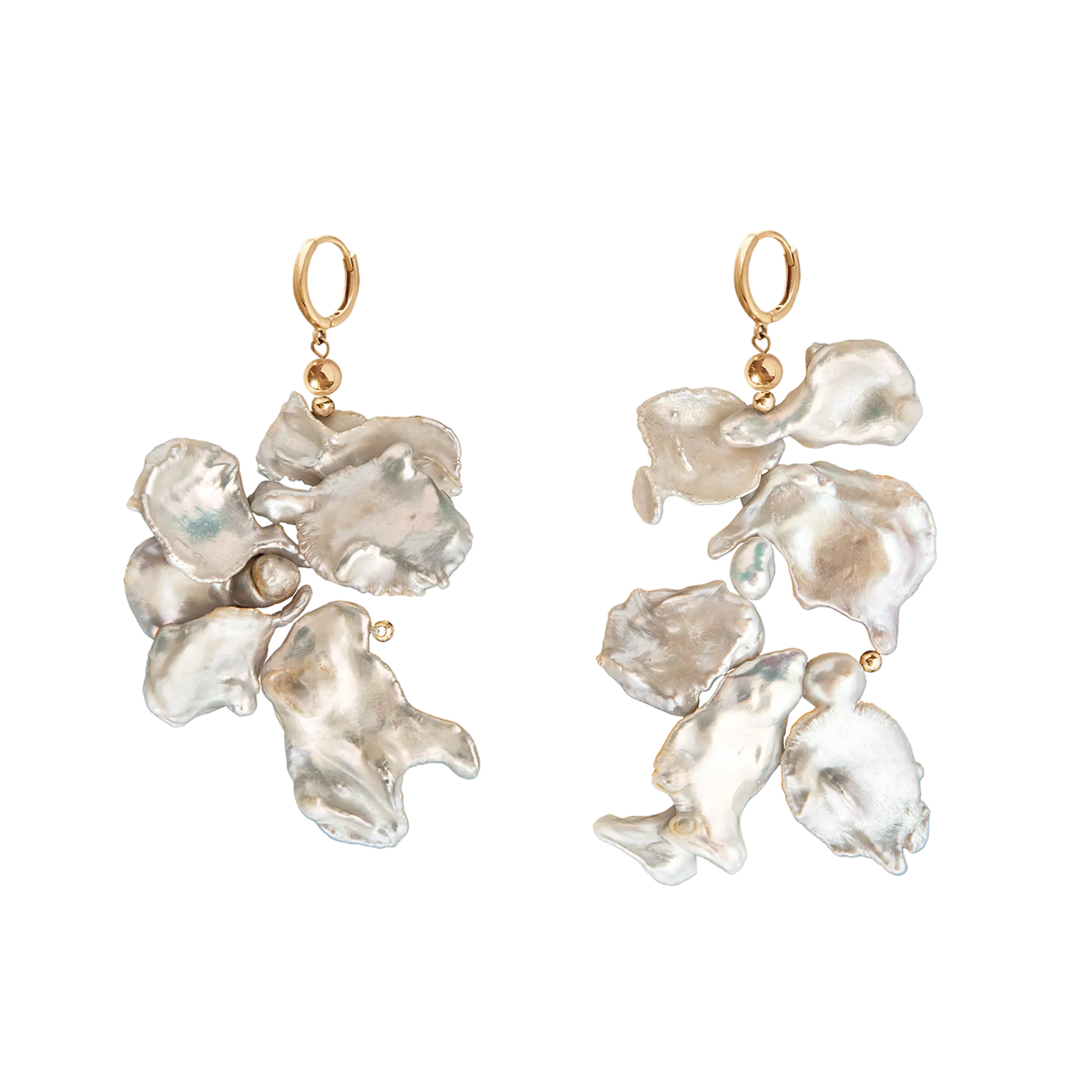 orecchini White Keshi Pearls LisaConcept