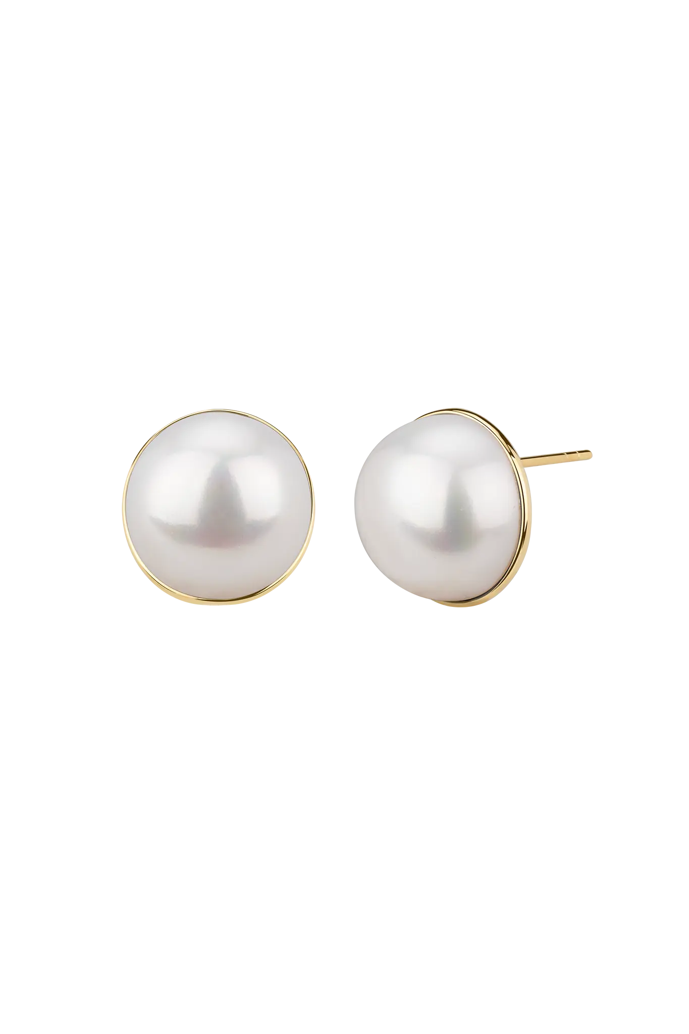 orecchini White Pearl Dome Lisa&Co.