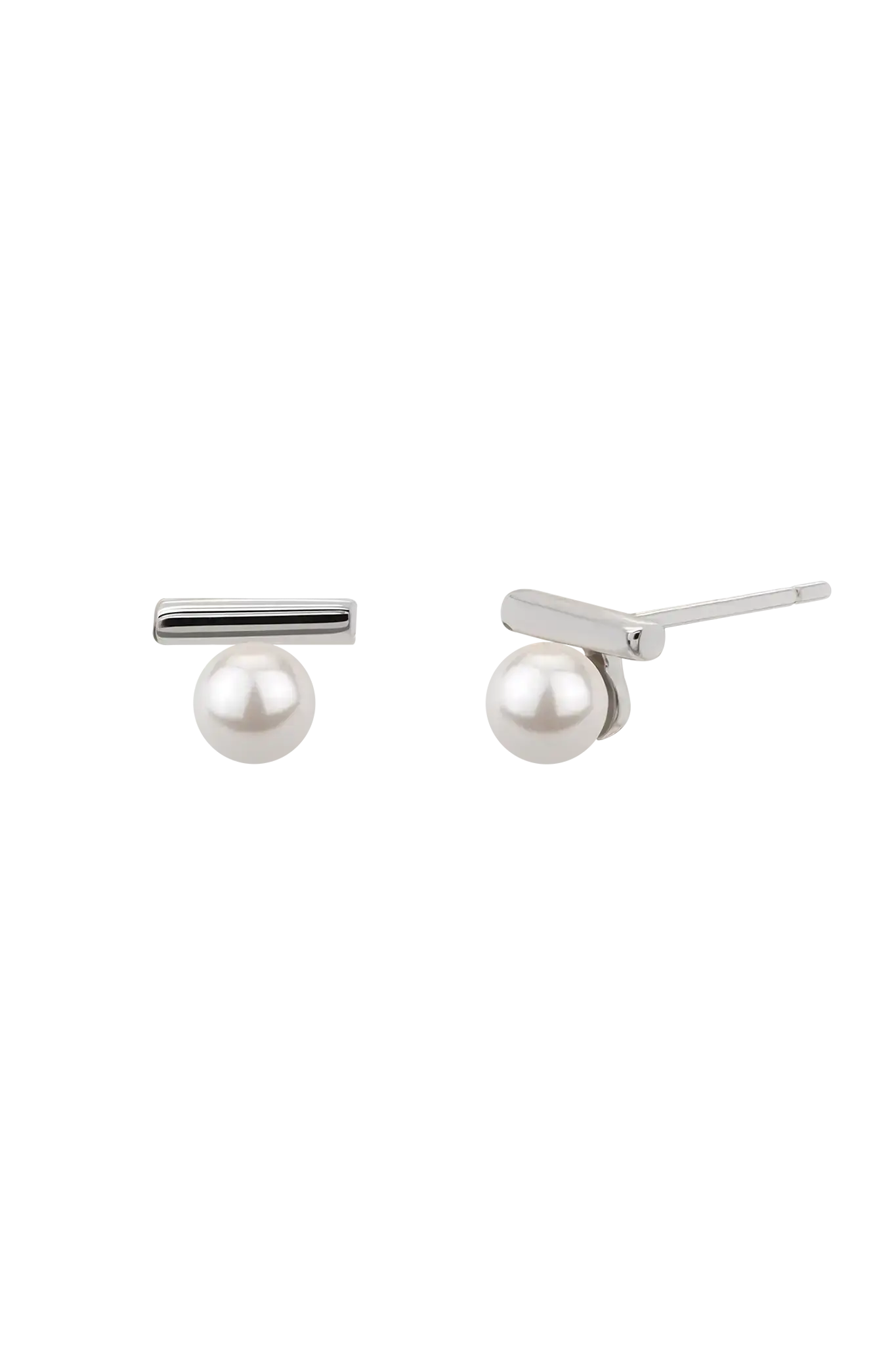 Cercei argint Baguette&Pearl L Lisa&Co.
