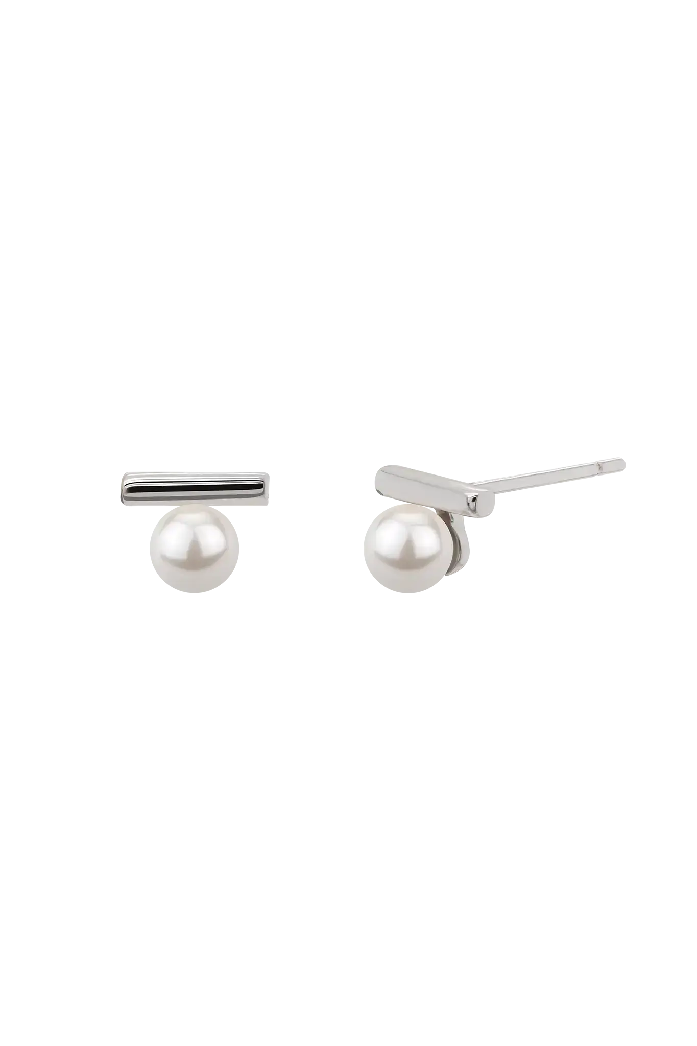 Cercei argint Baguette&Pearl M Lisa&Co.