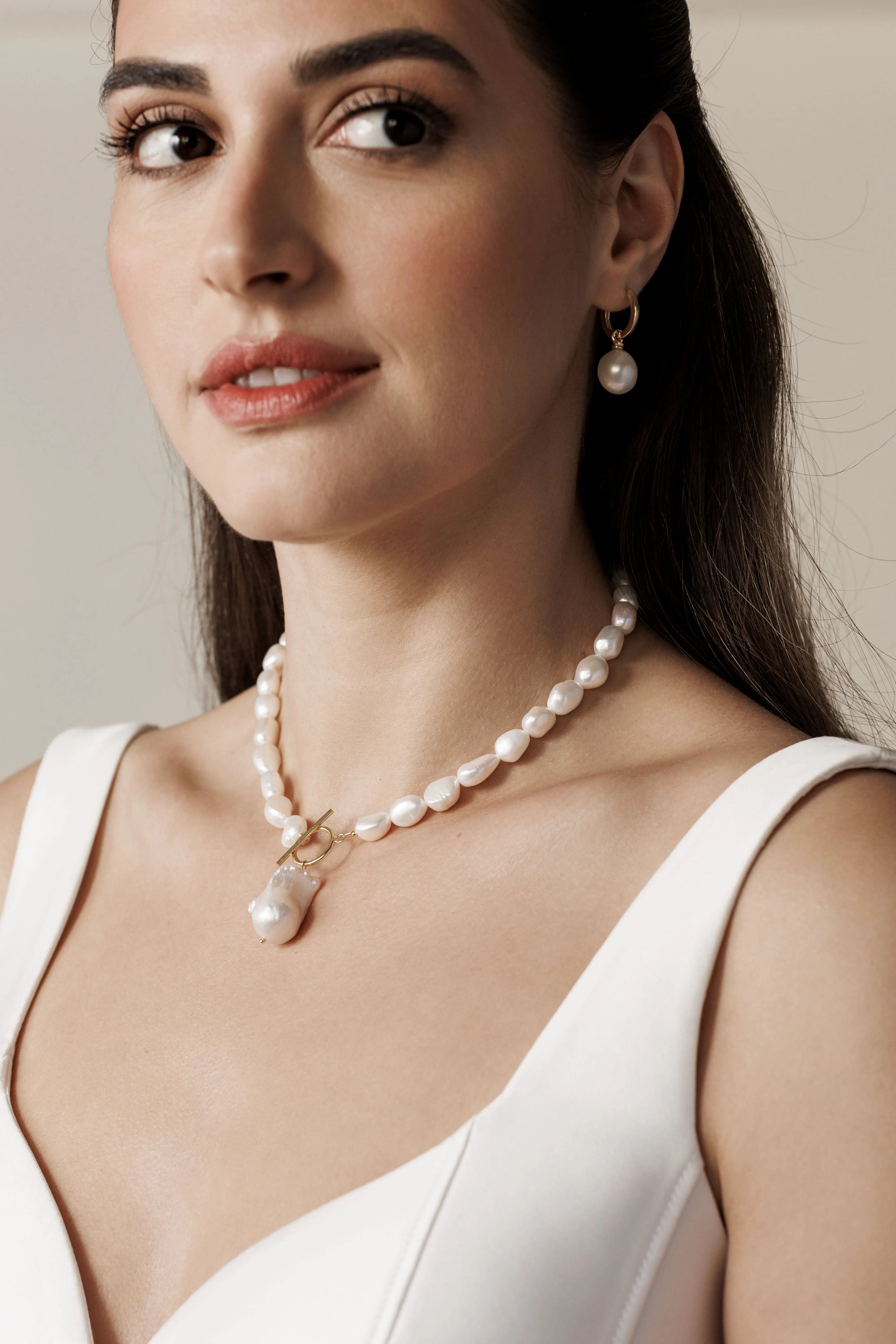 Colier Argint Baroque Drop Lisa&Co.