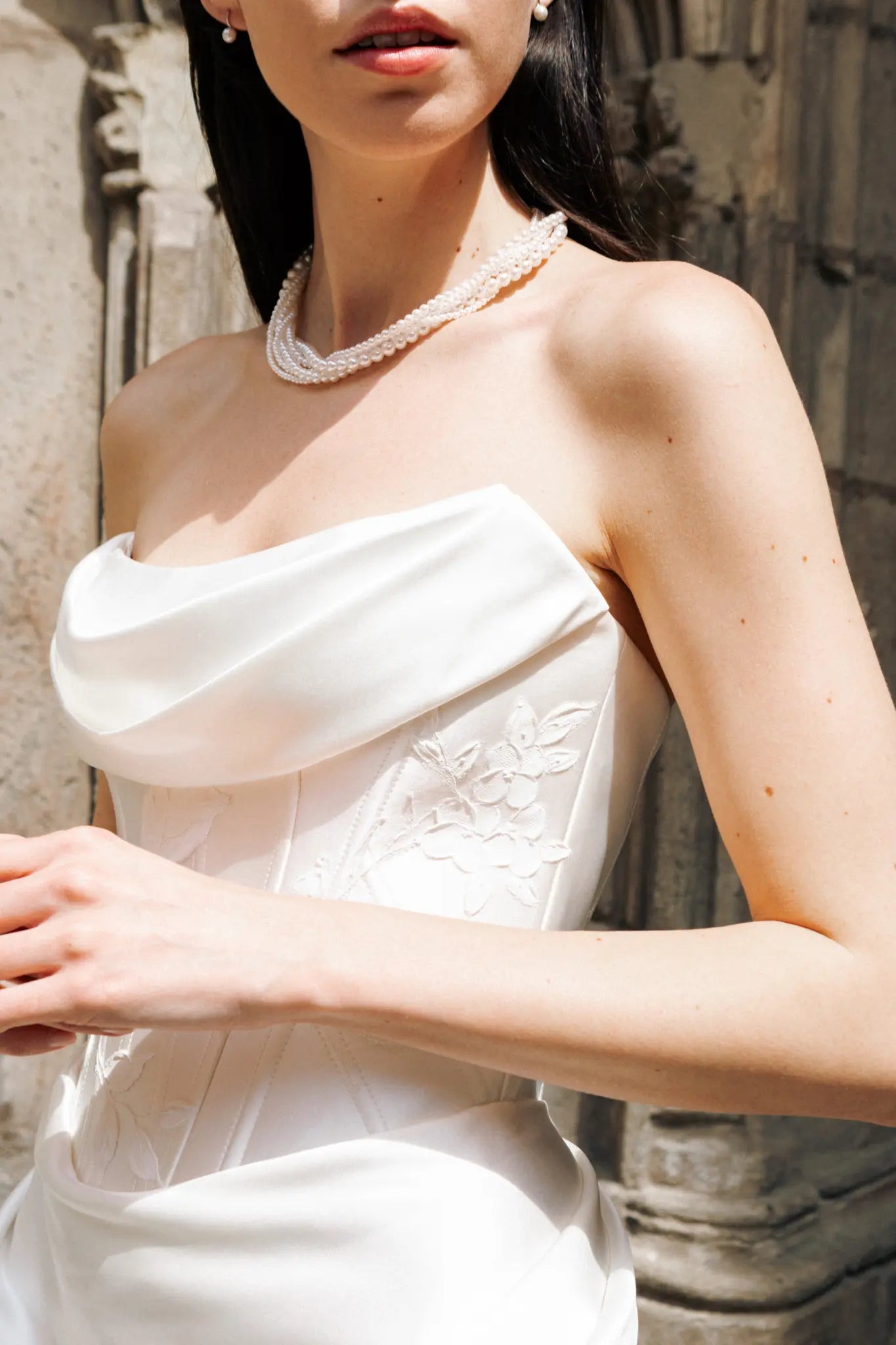 Colier Argint Countess Pearls LisaConcept