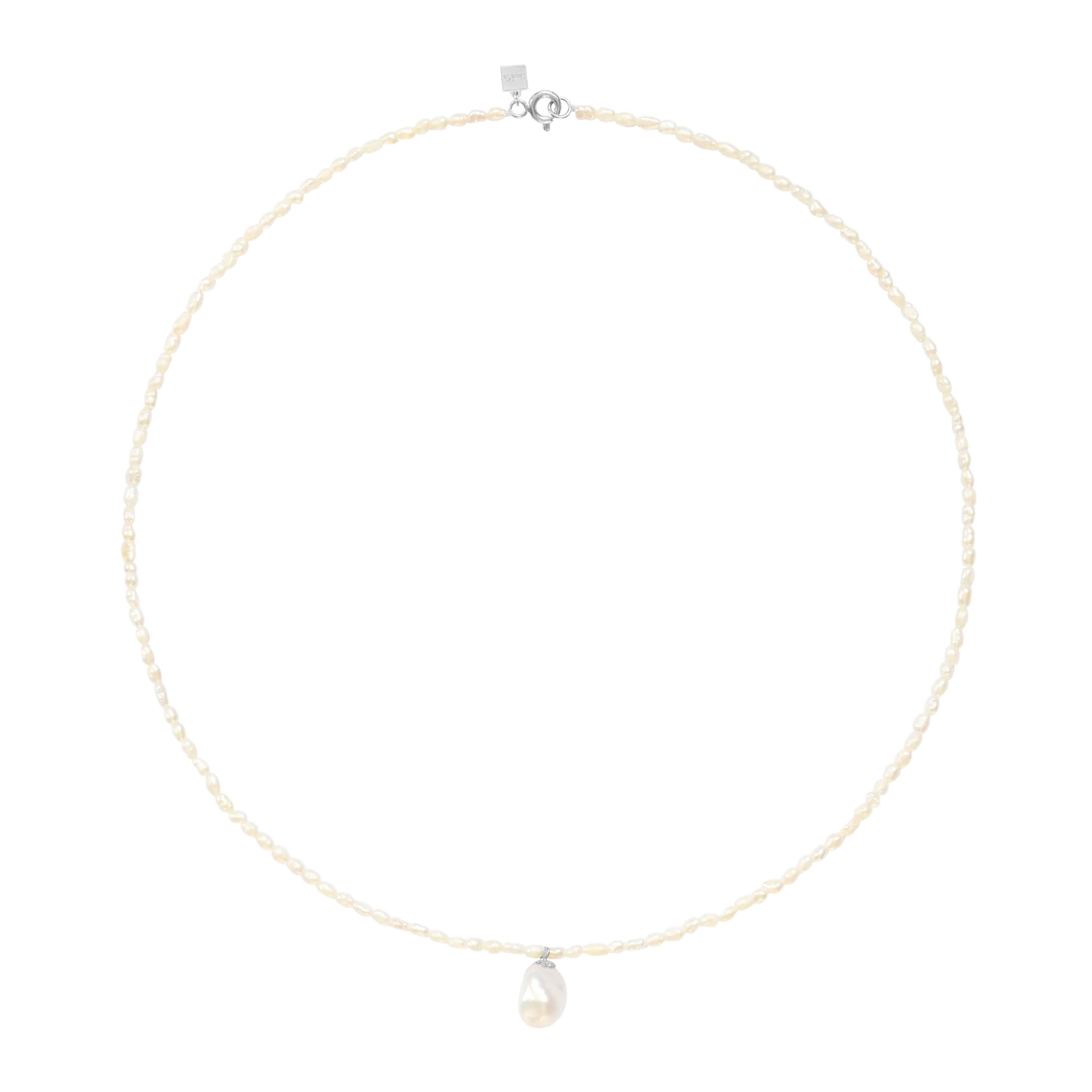 Colier Argint Delicate Pearl Pendant LisaConcept