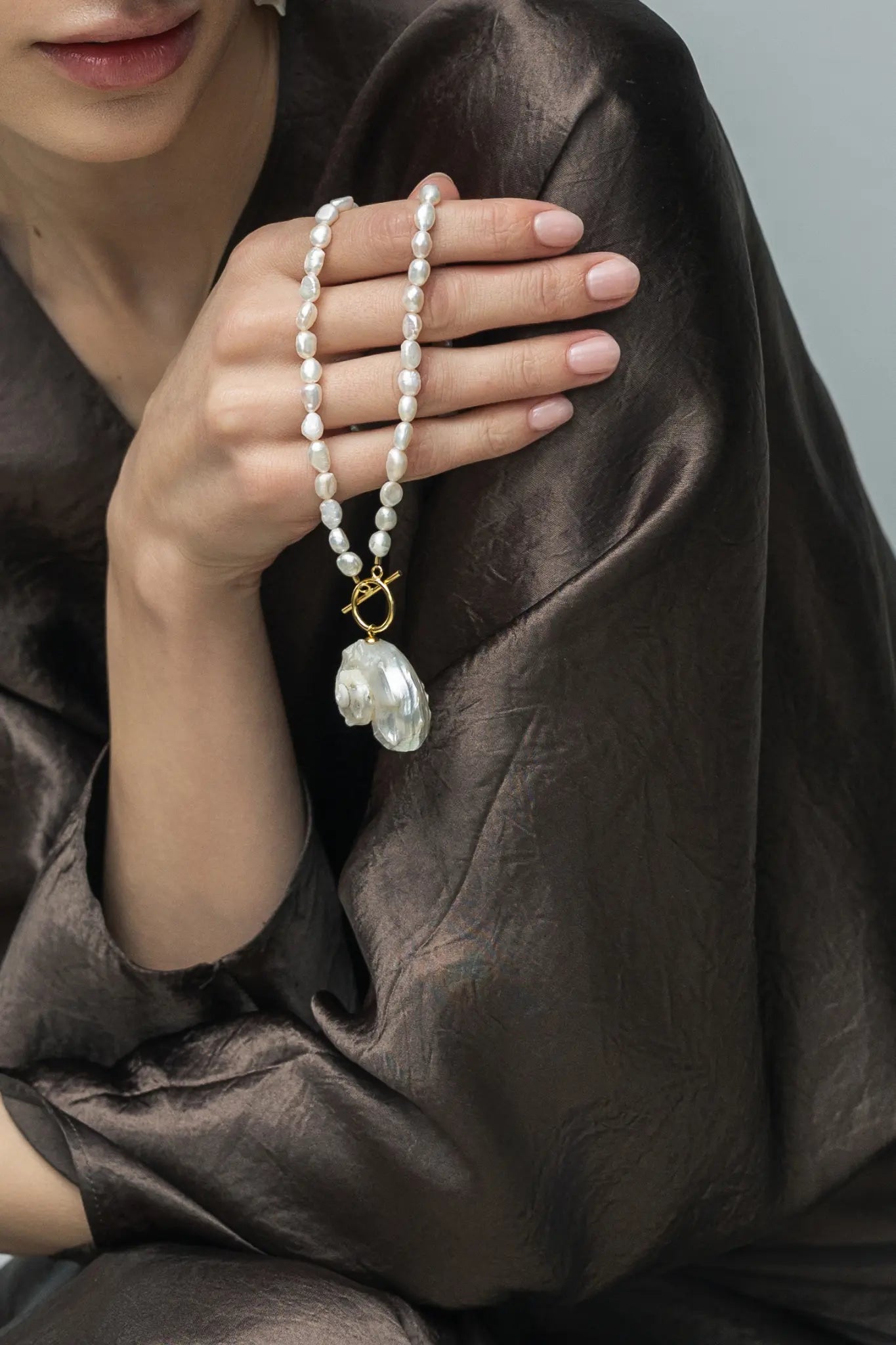 Colier Argint Odette Seashell LisaConcept