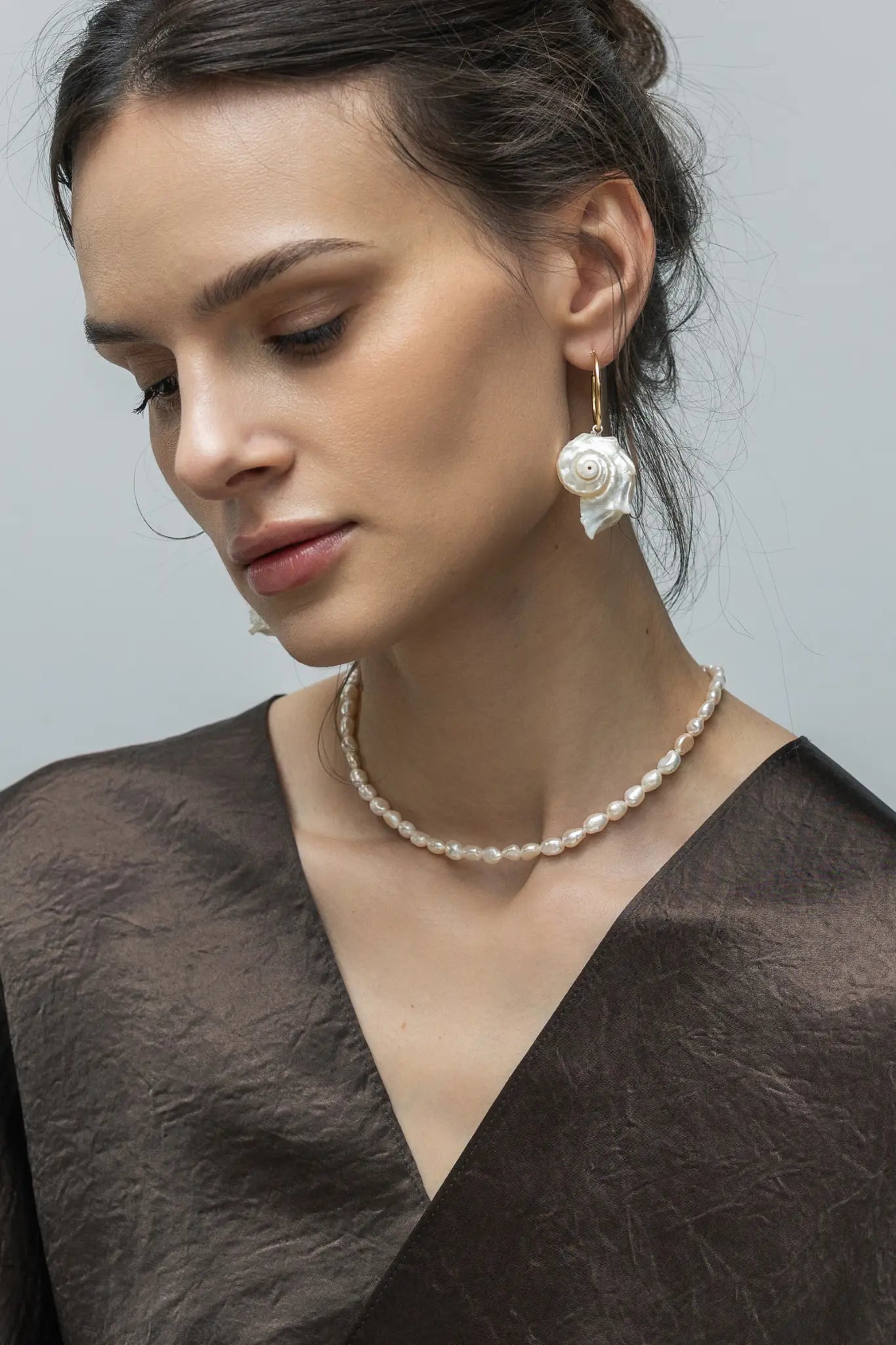 Colier Argint Odette Seashell LisaConcept