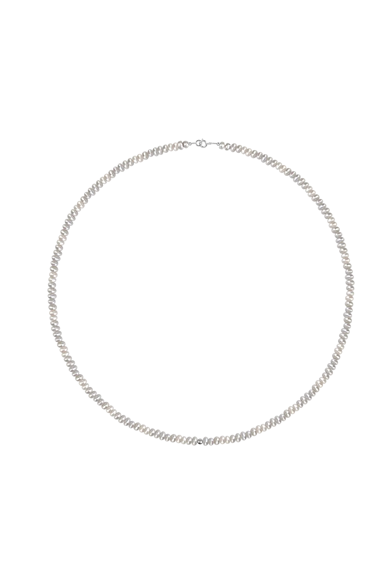 Colier Aur Mini Grey Pearls Lisa&Co.