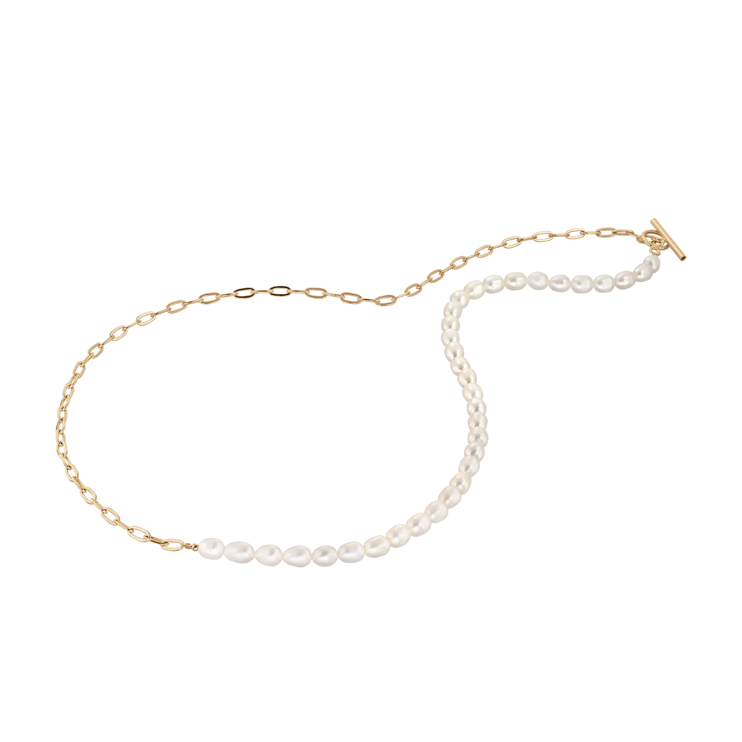 collana Half Pearl Half Chain LisaConcept