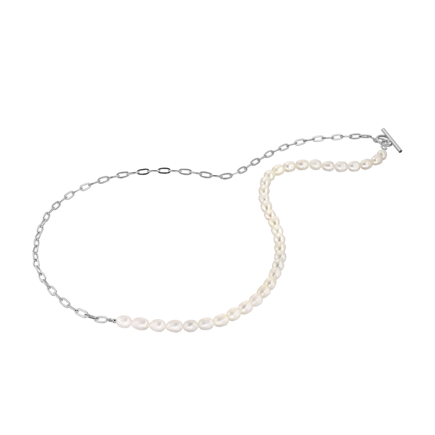 collana Half Pearl Half Chain LisaConcept