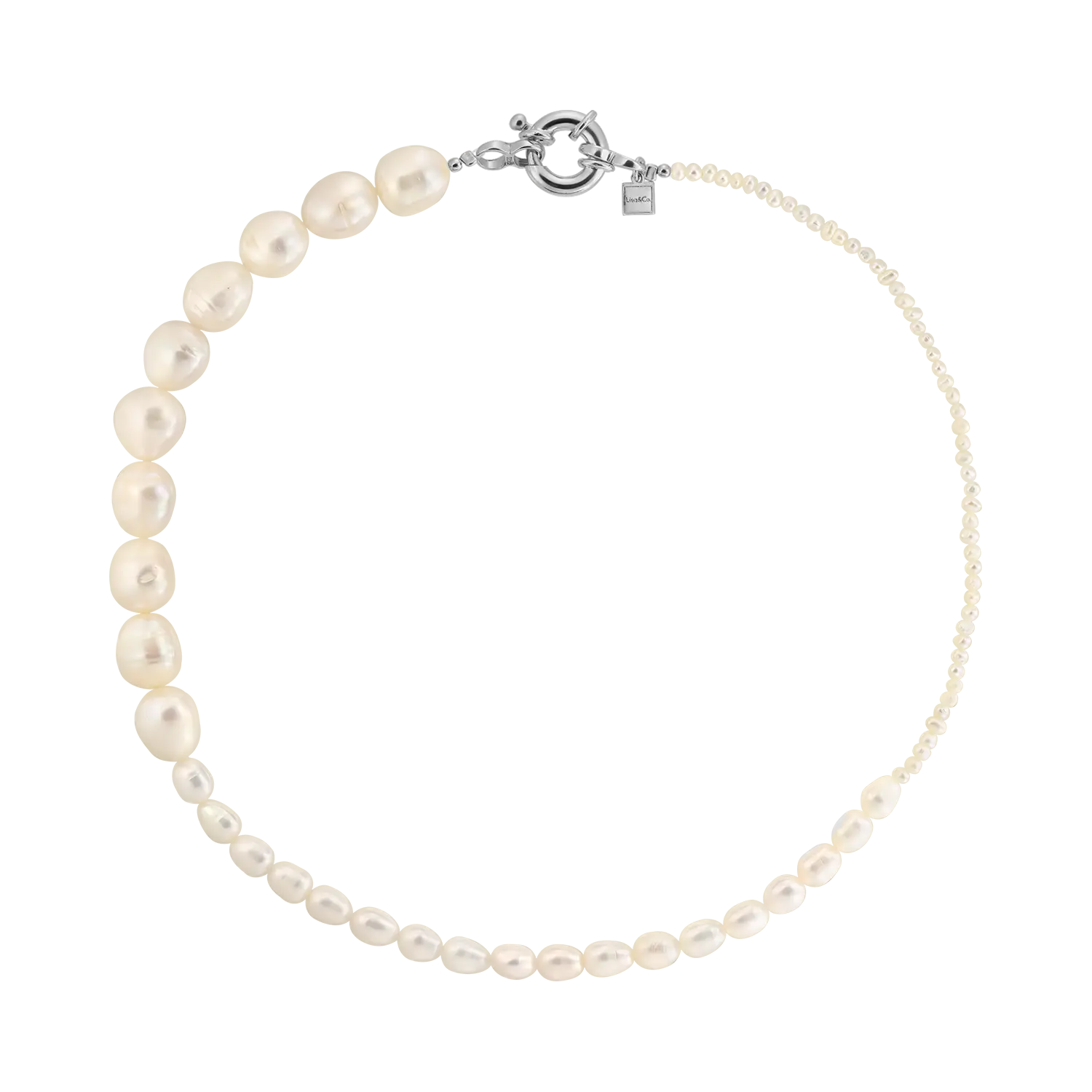collana argento Pearl Gradient Bold