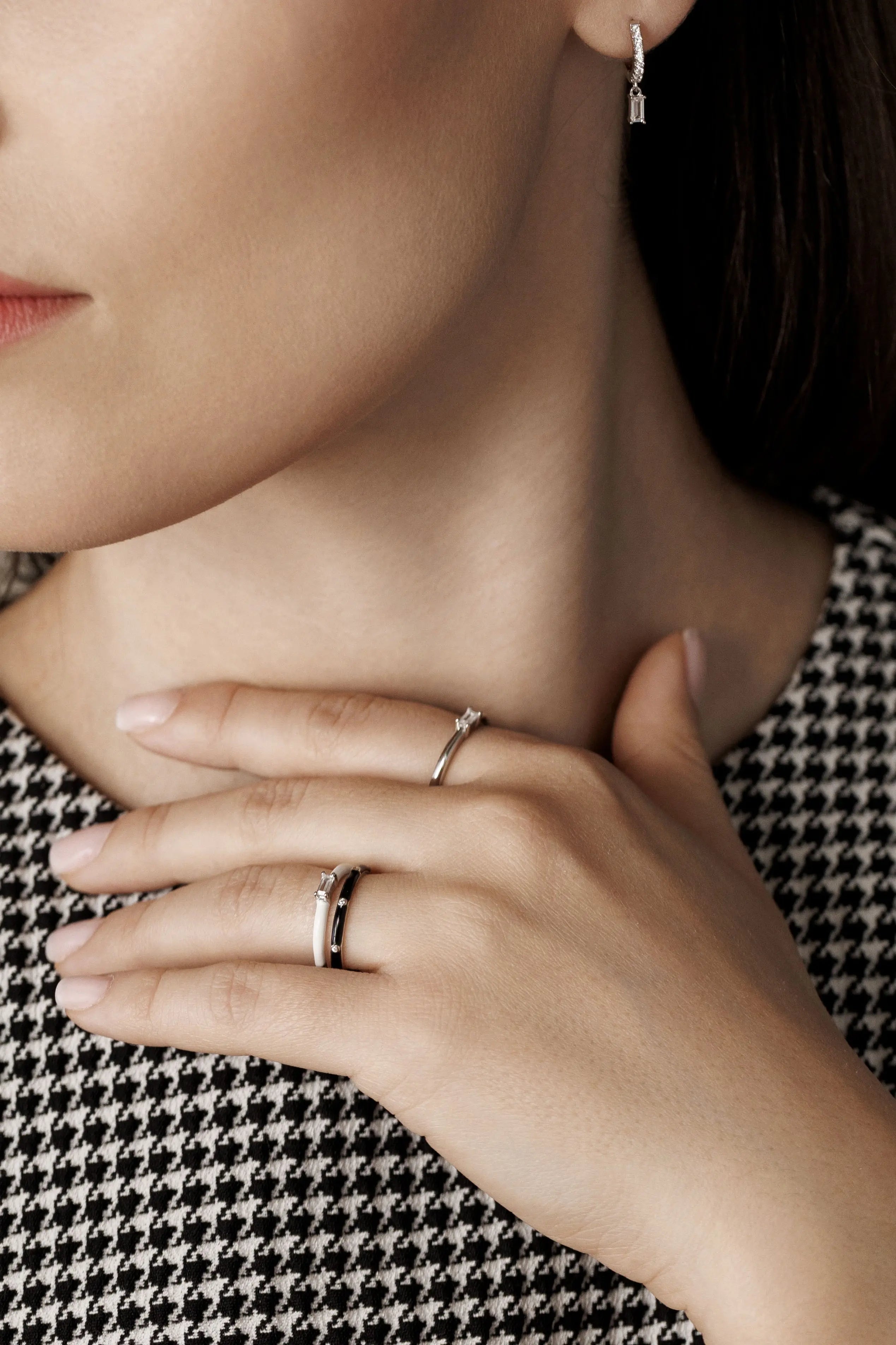 Inel Argint Enamel Drops Lisa&Co.