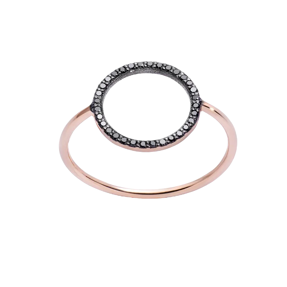 anello Circle of Life - Black Diamonds